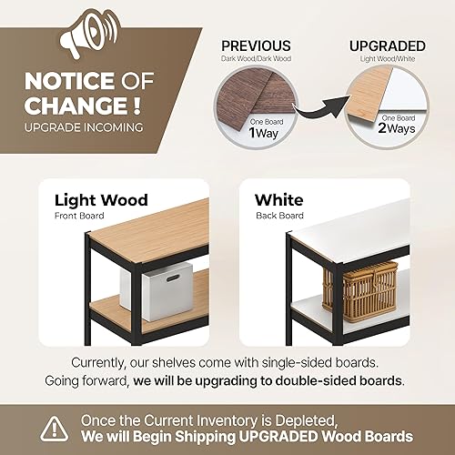 Miniatura 3 de HOMEDANT House Z-Beam - Estantería de almacenamiento de garaje resistente de 48 pulgadas de ancho, estantes de metal ajustables de 5 niveles,