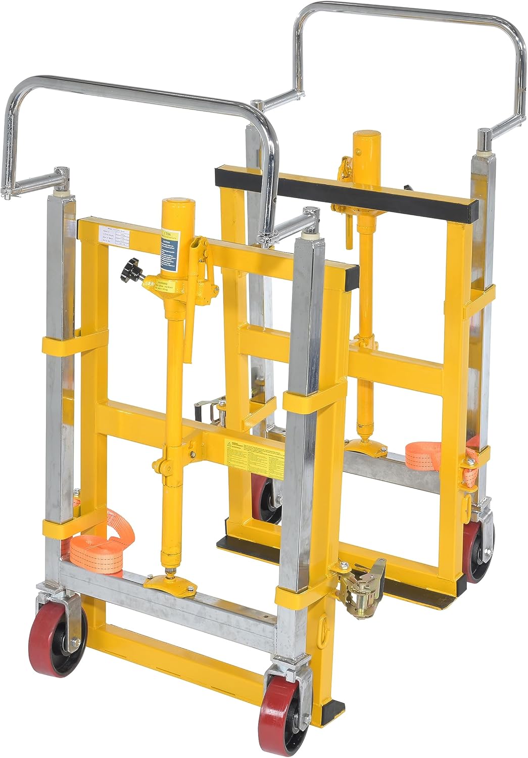 Vestil MFM-4000 Steel Machinery/Vending Machine Lifts 15 In. x 26-3/4 In. x 49-1/4 In. 4000 Lb. Capacity Yellow