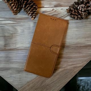 لهاتف شاومي ريدمي نوت 11 / 11s حافظه جلد فليب مذود بكبسوله مغنطيسيه لاحكام الغلق لون بني