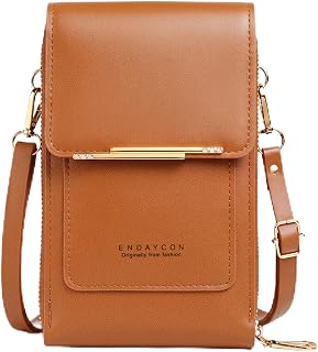 Women's Touch Screen Mobile Phone Messenger Bag, 2026 Anti Touchscreen Crossbody Phone Purse for Women,Anti-Theft Leather Bag