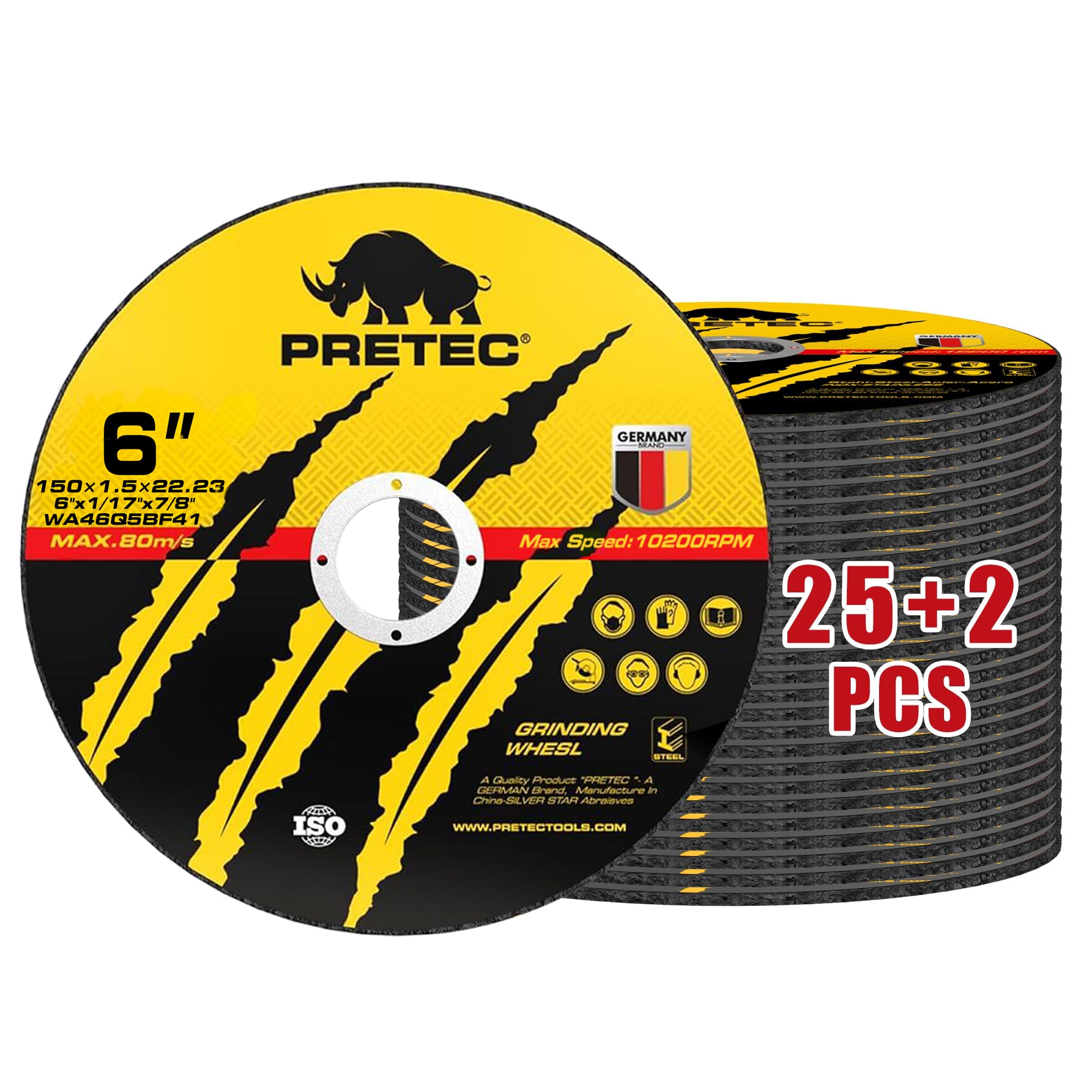PRETEC Cut-Off Wheels - 5 Inch Metal Cutting -14