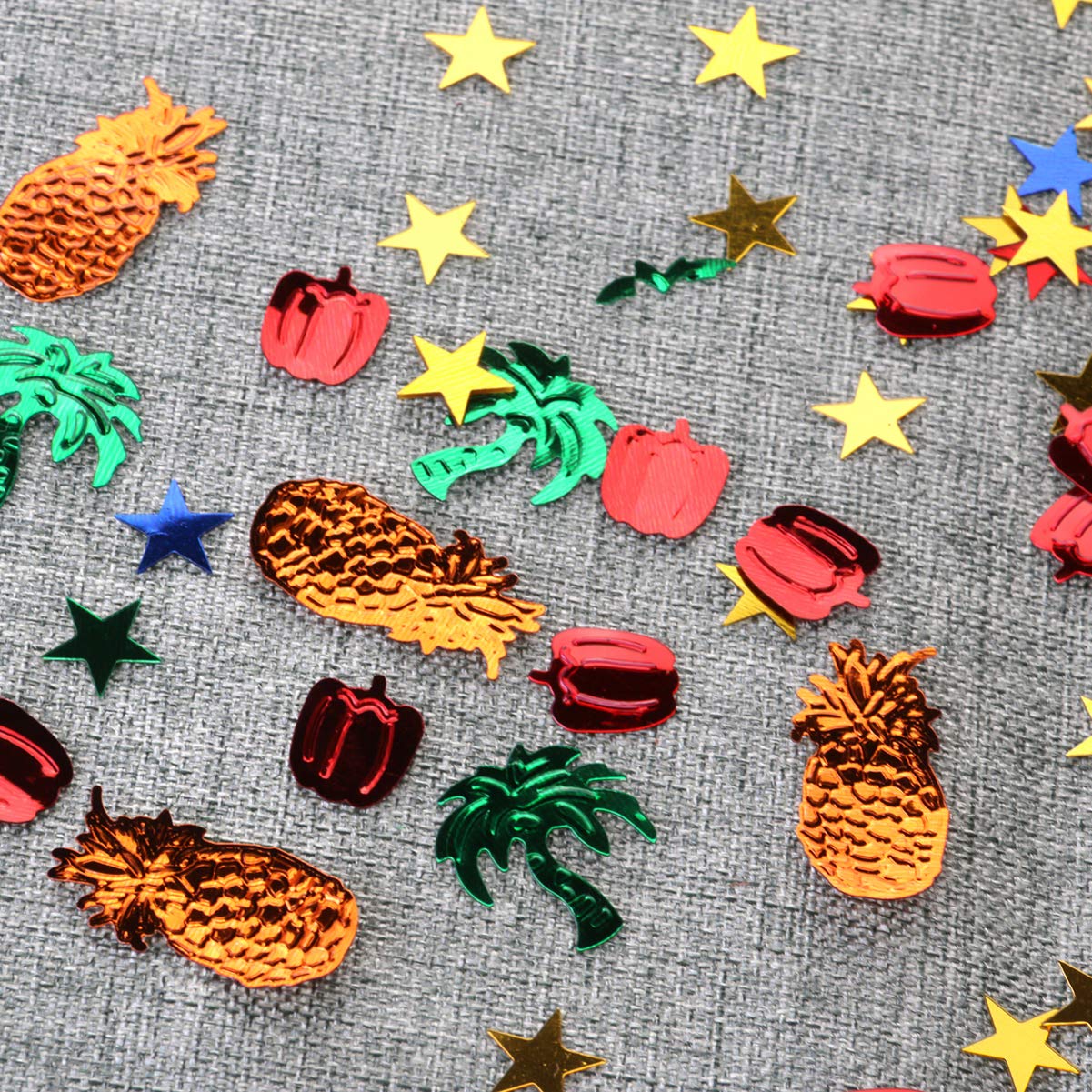 Amosfun Glitzer-Konfetti – Ananas-Form, 100 Stück, Golden, Für Hochzeit, Geburtstag, Hawaii-Party