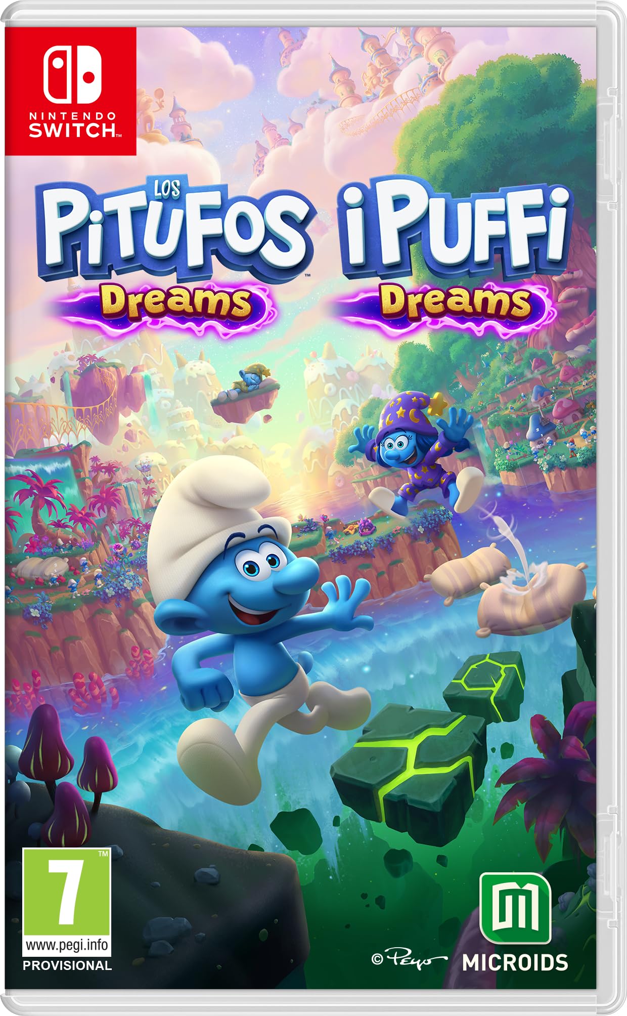 Carátula de Los Pitufos Dreams Reverie Edition para Switch (edición PAL España)