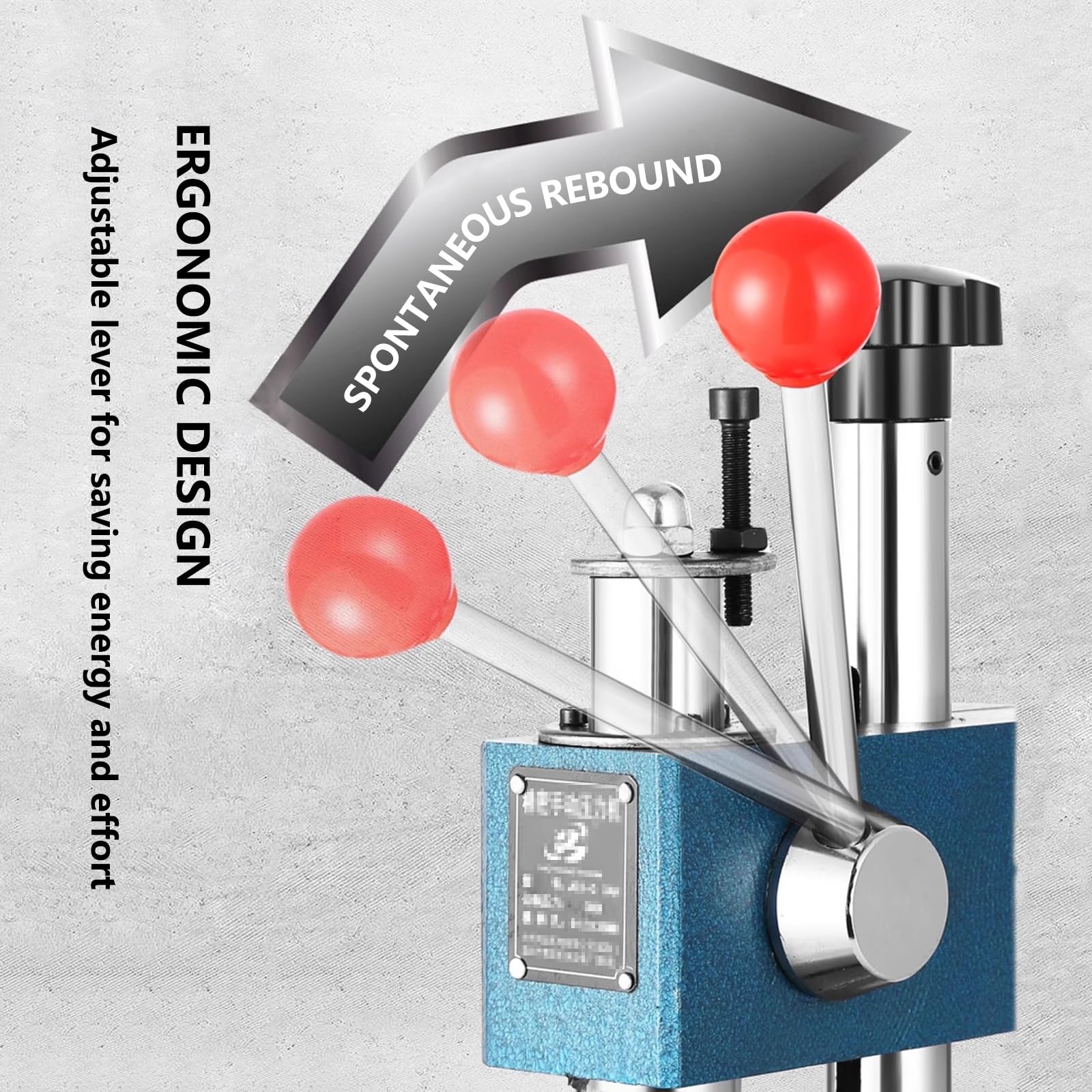 Macchina perforatrice for Pelle da 12,6 Pollici, Presse manuali da banco for stampaggio, Piegatura, formatura e stiramento(440lb/200kg)