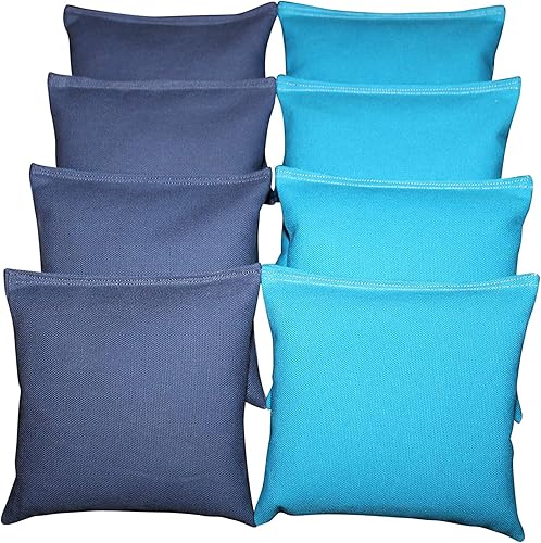 Miniatura 10 de BackYardGamesUSA Juego de 8 bolsas de cornhole elige tus 2 colores. Tamaño reglamentario hecho a mano