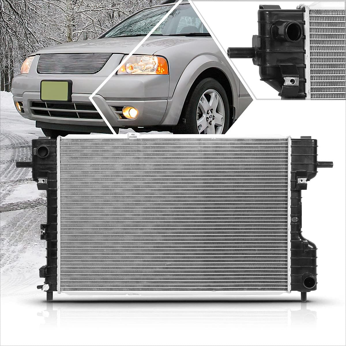 DPI-2761 OE Factory Style Aluminum Core Radiator Compatible with 05-07 Ford Five Hundred/Free