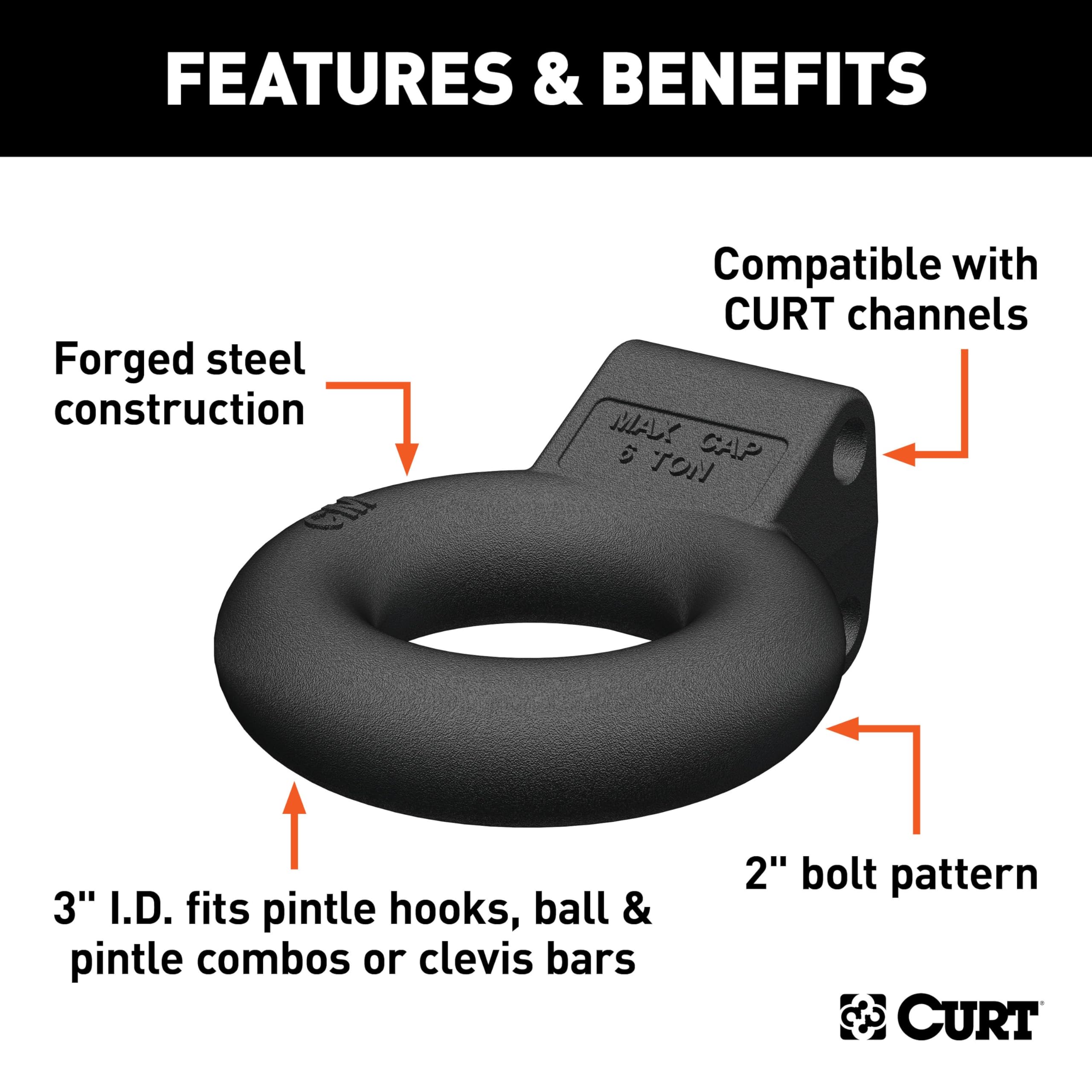 CURT 48601 Channel-Style Lunette Eye