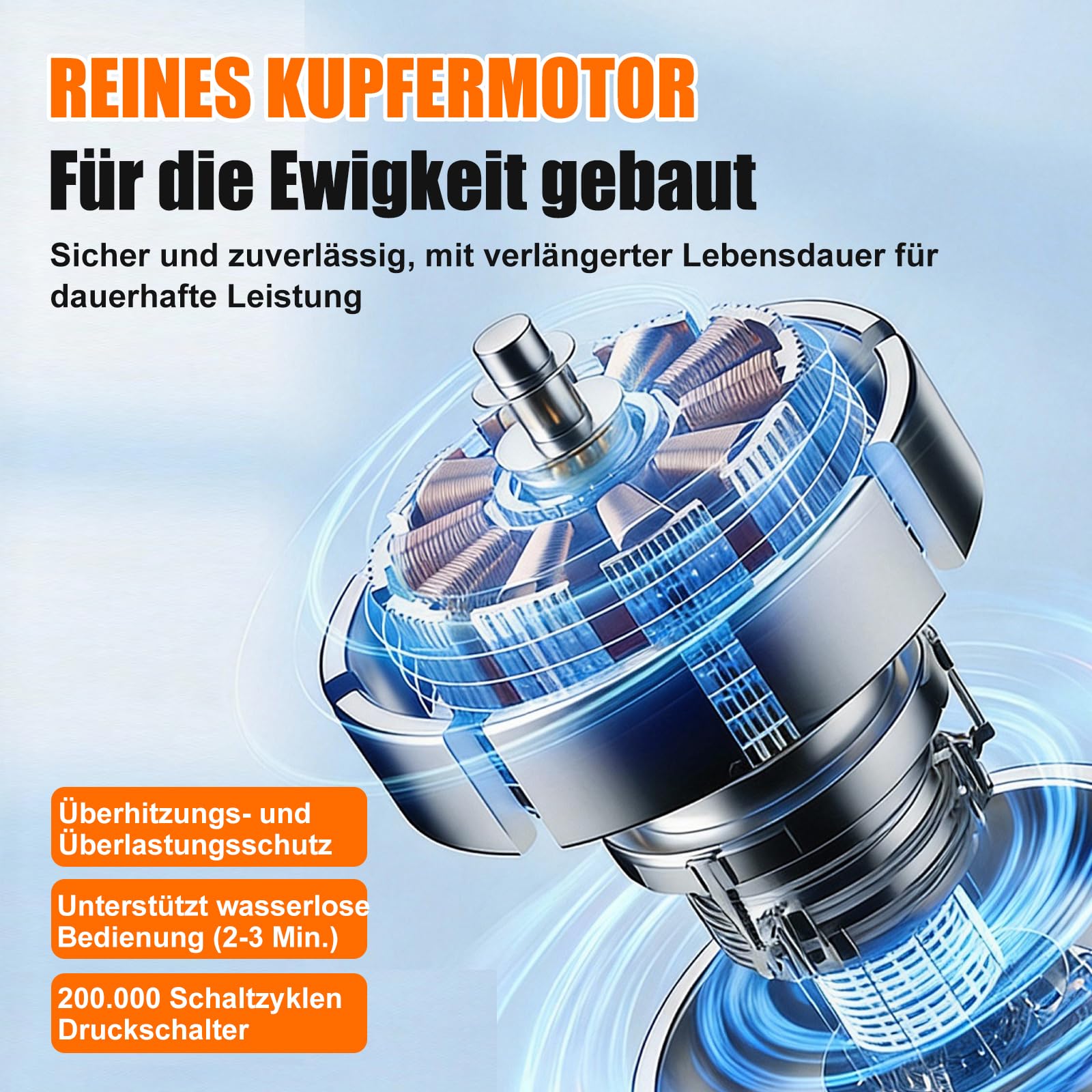 12-V-Membranpumpe, RV-Wasserpumpe, 5,0 GPM / 18,93 L/min, 70 PSI Wasserpumpe selbstansaugend mit Druckschalter, 1/2 Zoll MNPT-Anschluss, für Wohnmobil, Yacht, Imbisswagen, Camper, Marine