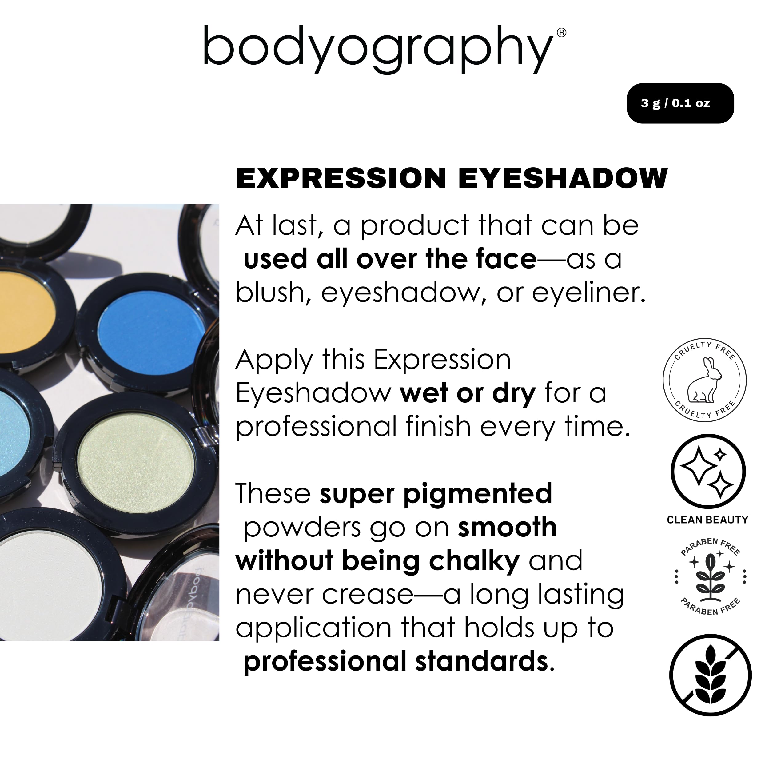 Bodyography Expressions Eyeshadow/Blush/Eyeliner - Devoted (6541), 2.83 g (Pack of 1) - Image 2