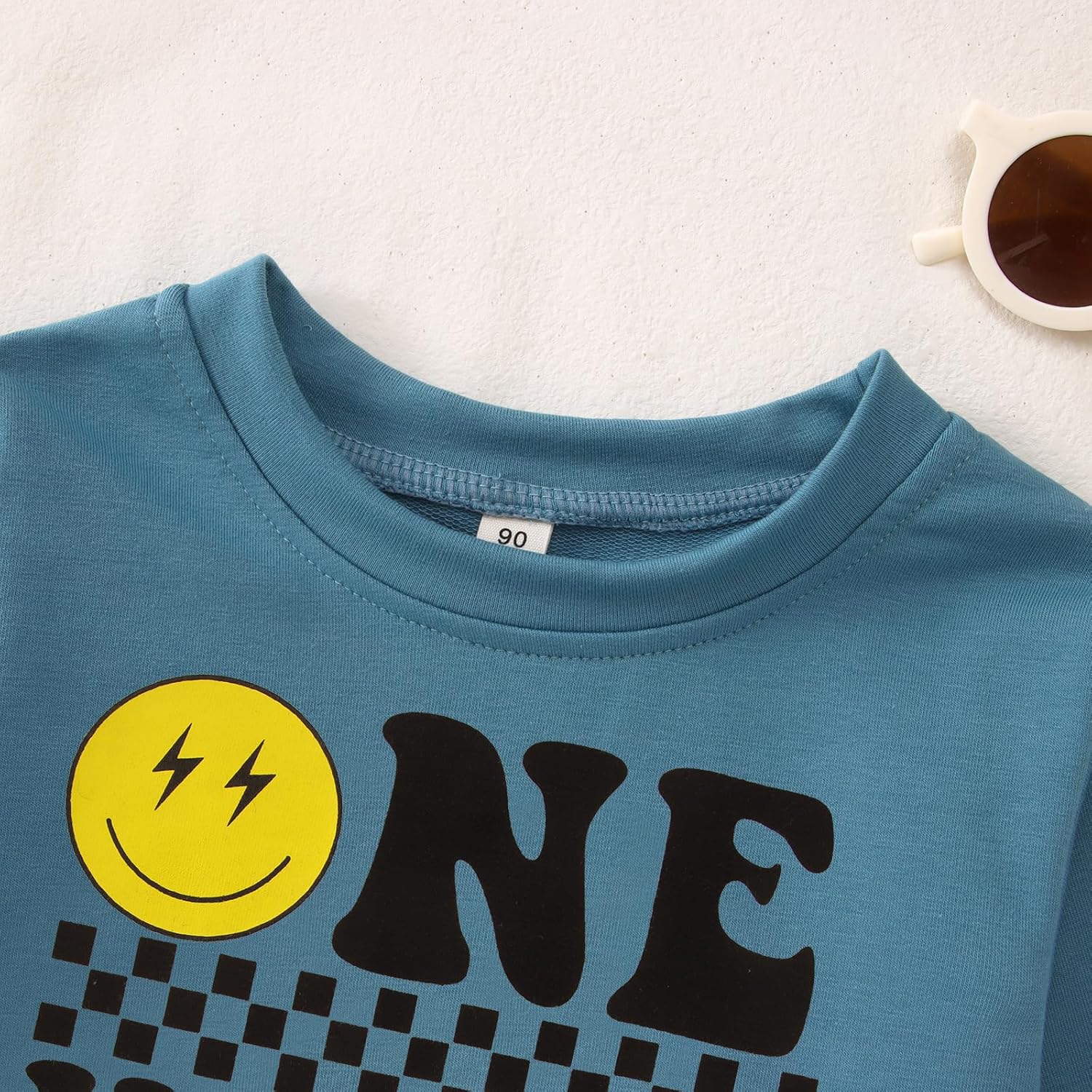 CM C&M WODRO First Birthday Sweatshirt Toddler Baby Boy One Happy Dude Pullover Shirt Crewneck Long Sleeve Fall Winter Outfit - Image 6