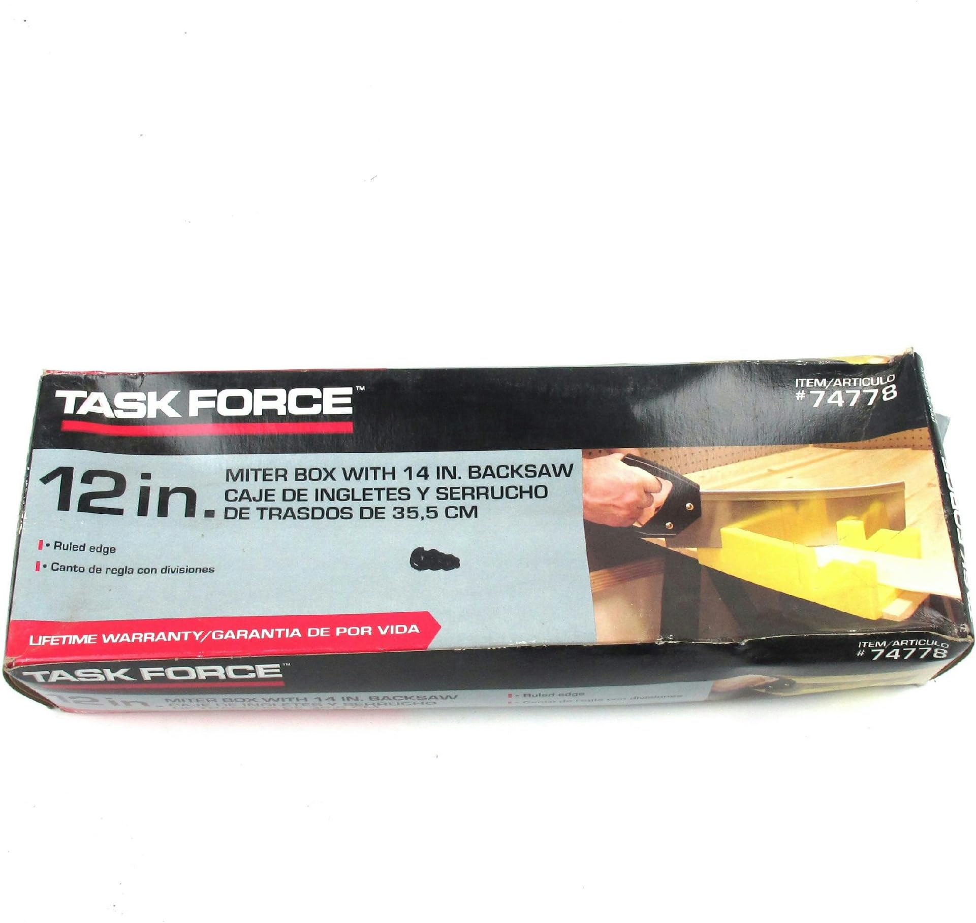 12" Miter Box with 14" Backsaw- 74778