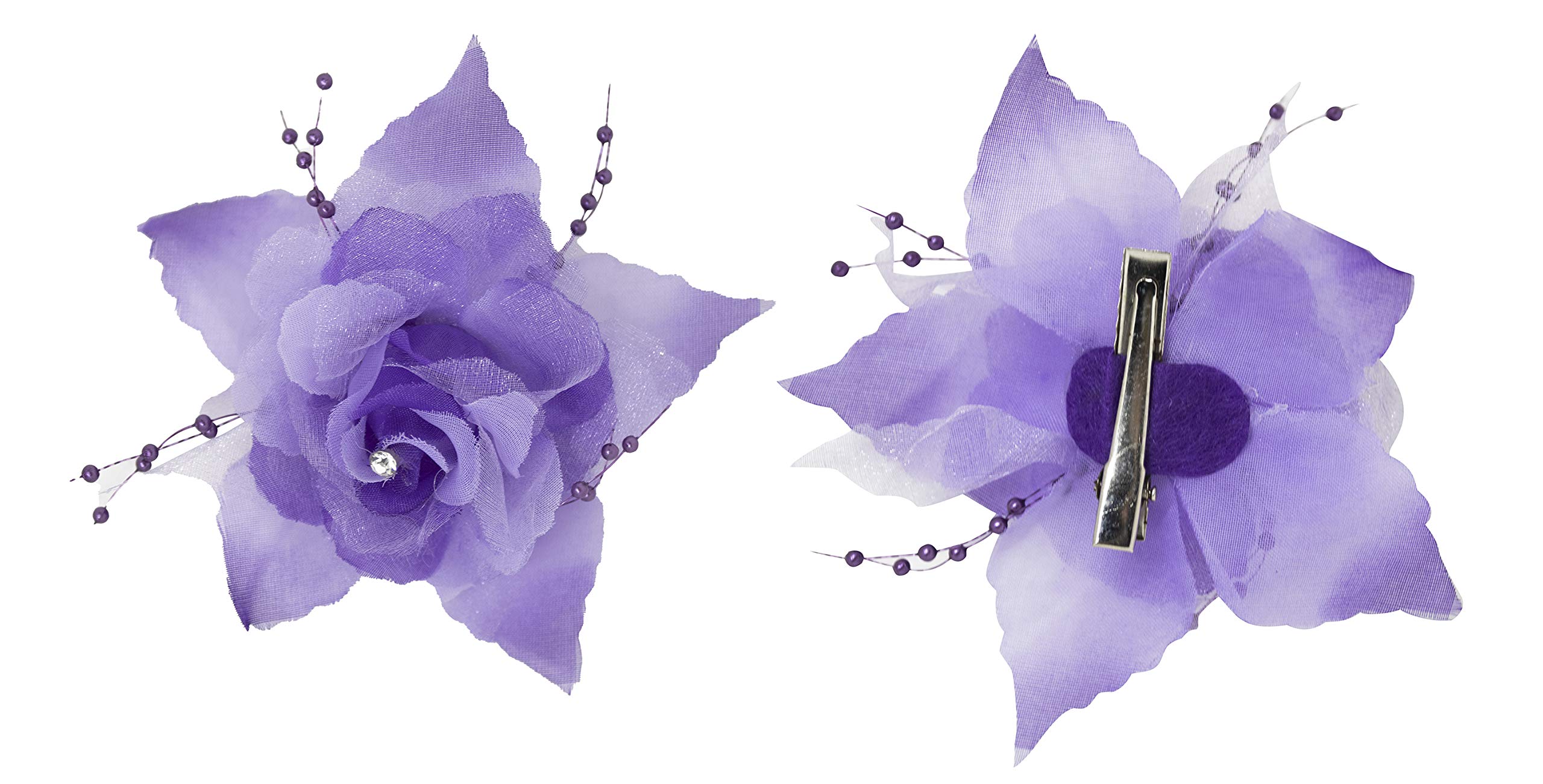 Baal Hair Flower Clips For Women And Girls (Set Of 2 Pcs, Purple) (B08GLXPR48) Amazon Price History, Amazon Price Tracker
