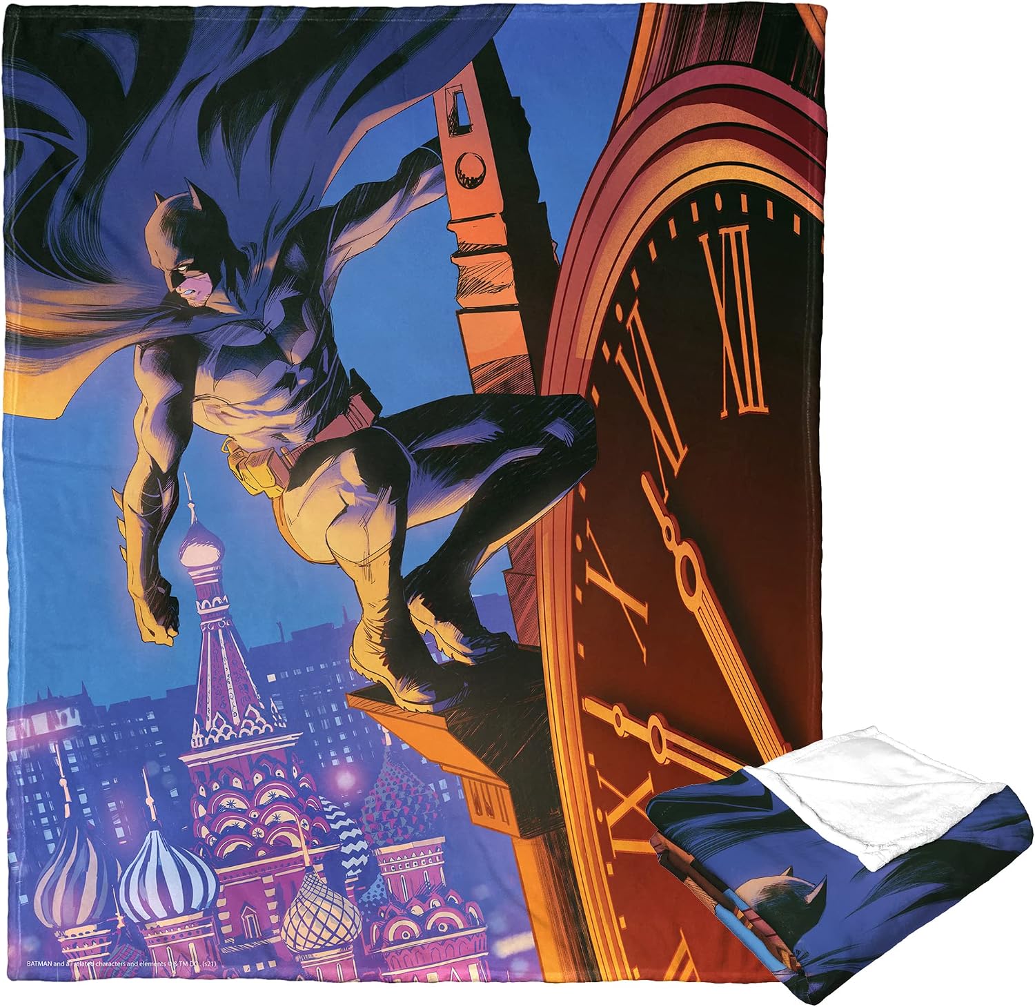 Northwest DC - Batman Silk Touch Throw Blanket, 50" x 60", Time for Justice