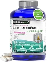 Colágeno hidrolizado puro + Ácido hialurónico – 180 cápsulas – enriquecido con biotina, selenio, zinc, extracto de bambú y vitamina C natural – colageno – dosis alta de 1350mg (3 meses)
