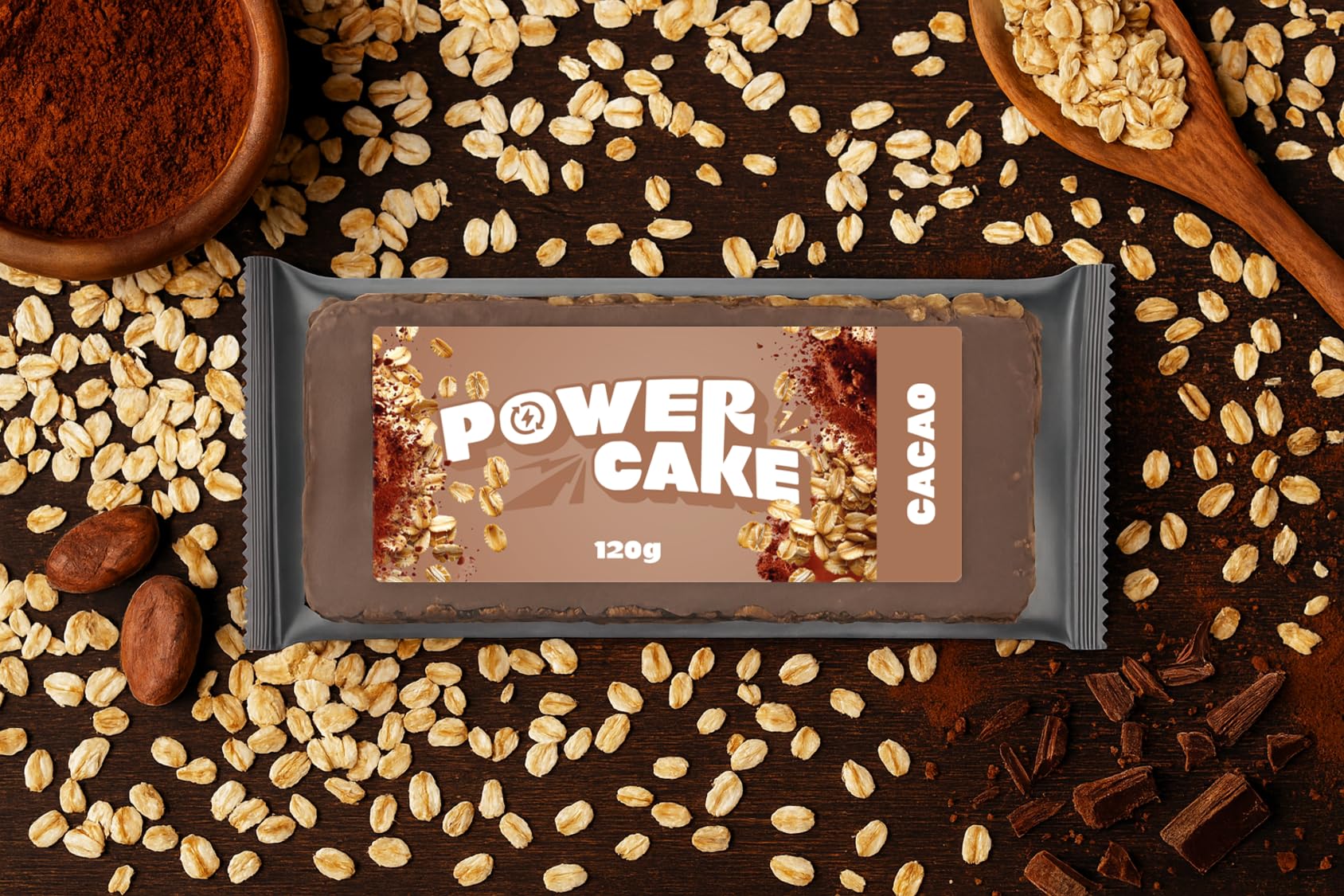 Foodtastic PowerCakes Schokolade Box 30 x 120g