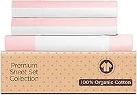 Vista 19 de Tissaj - Sábanas de cama de algodón orgánico 100%, fundas de edredón y sábanas bajeras – 500 hilos, certificado GOTS – sábana bajera, sábana plana