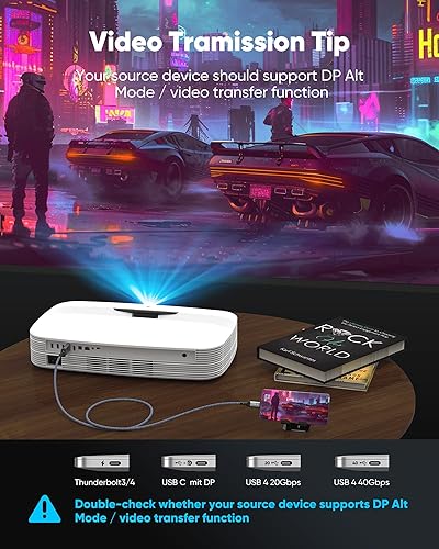 Miniatura 17 de Highwings Cable USB C a HDMI de 9 pies (4K a 60 Hz), cable USB 3.1 tipo C a HDMI 2.0, [compatible con Thunderbolt 3/4] para iPhone 15 Pro/Max, Gris