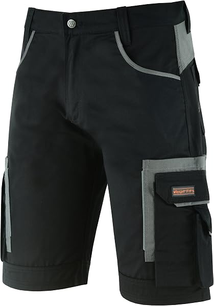 WrightFits Men Cargo Shorts -Work Shorts Safety Combat Summer Shorts - Multi Pockets - Triple Stitched - Durable Workwear - 1