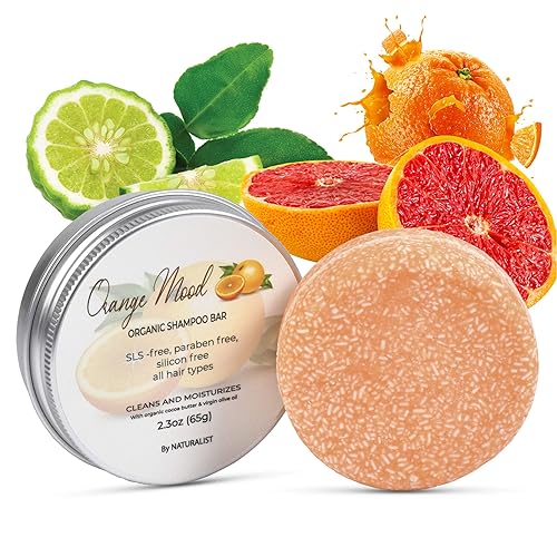 Barra de champú sólida 100 orgánica a base de plantas libre de SLS vegano todo tipo de cabello y cuidado del cuerpo piel sensible seca grasa normal