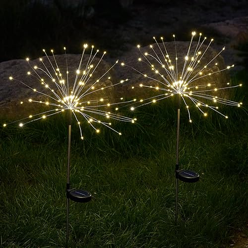 SUNNEST Luces solares para camino, paquete de 6 luces LED de 1000 mAh de color blanco cálido, luces solares RGB impermeables para jardín, disponible en Yaxa Colombia