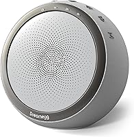 Dreamegg Vibe 1 White Noise Machine: 10W Powerful Speaker with 29 Soothing Sounds for Sleep, Snoring Block, Travel & Office Privacy