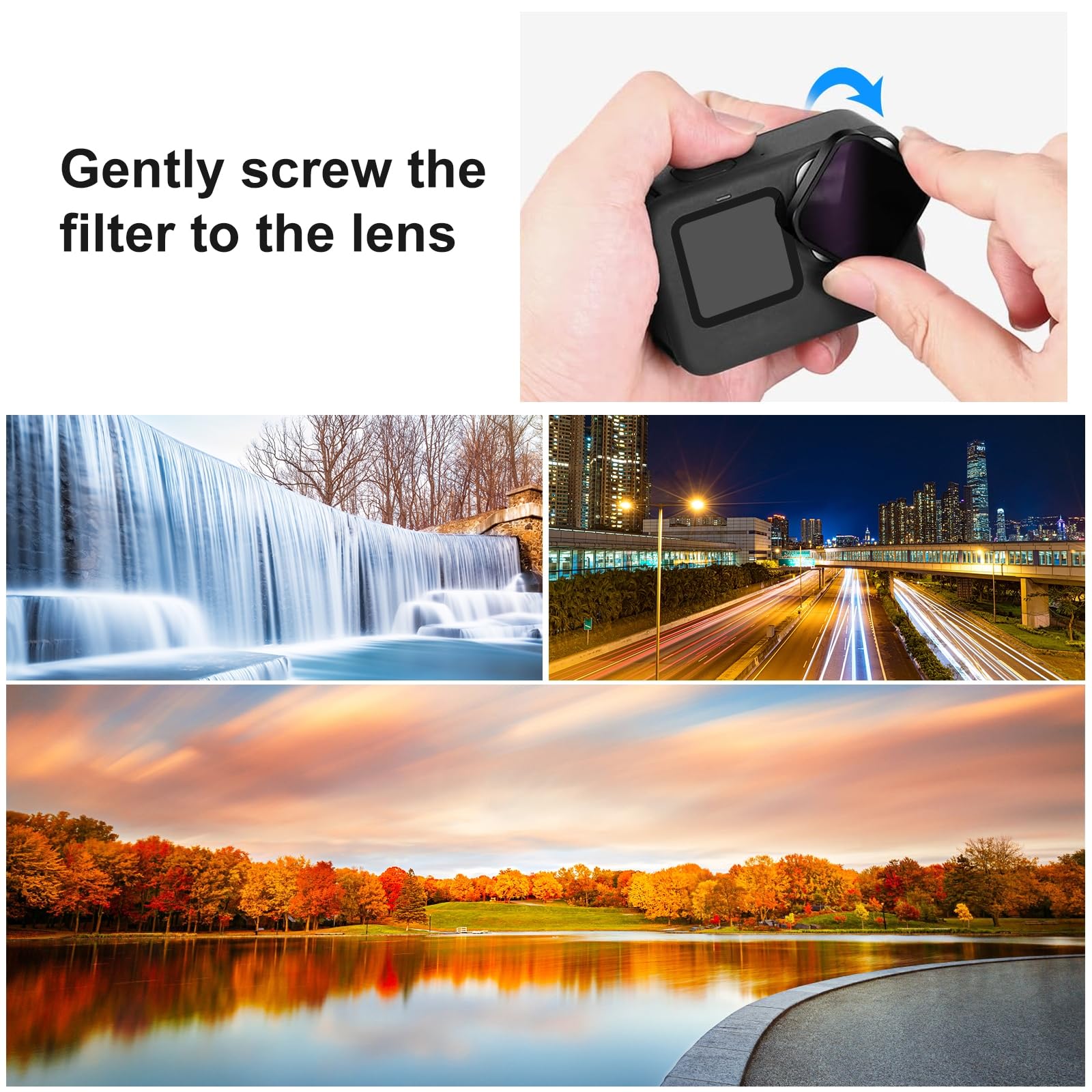 Potgosto ND32 Filter Für GoPro HERO 13/12/11/10/9 | Neutraldichtefilter Für Actioncams | Schützt Objektiv & Verbessert Videoqualität