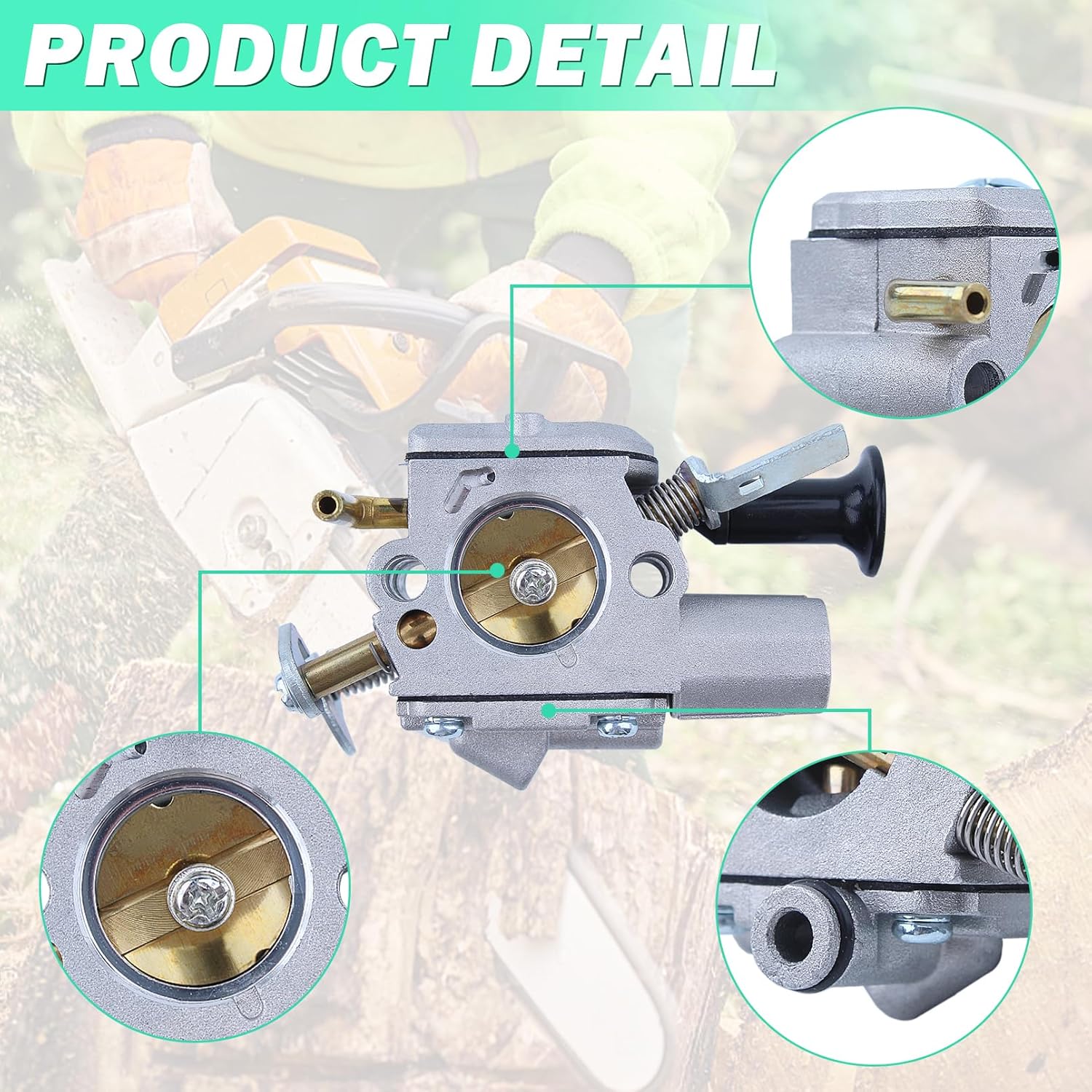 MS271 Carburetor Kit for Stihl MS261 MS261C MS271 MS271C MS291 MS291C Chainsaw with Air Filter Fuel Line Fil-ter Spark Plug Carb Gasket Parts Replace for Zama C1Q-S211 C1Q-S211B C1Q-S252 C1Q-S246