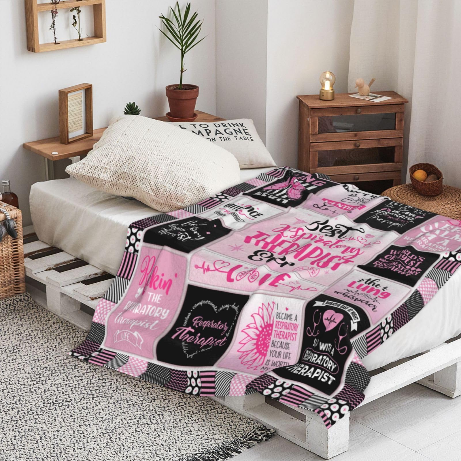 Respiratory Therapist Gifts, Respiratory Therapist Gifts for Women, Respiratory Care Week Gifts for Respiratory Therapist, Respiratory Therapist Birthday Gifts Throw Blanket 50"X 60"