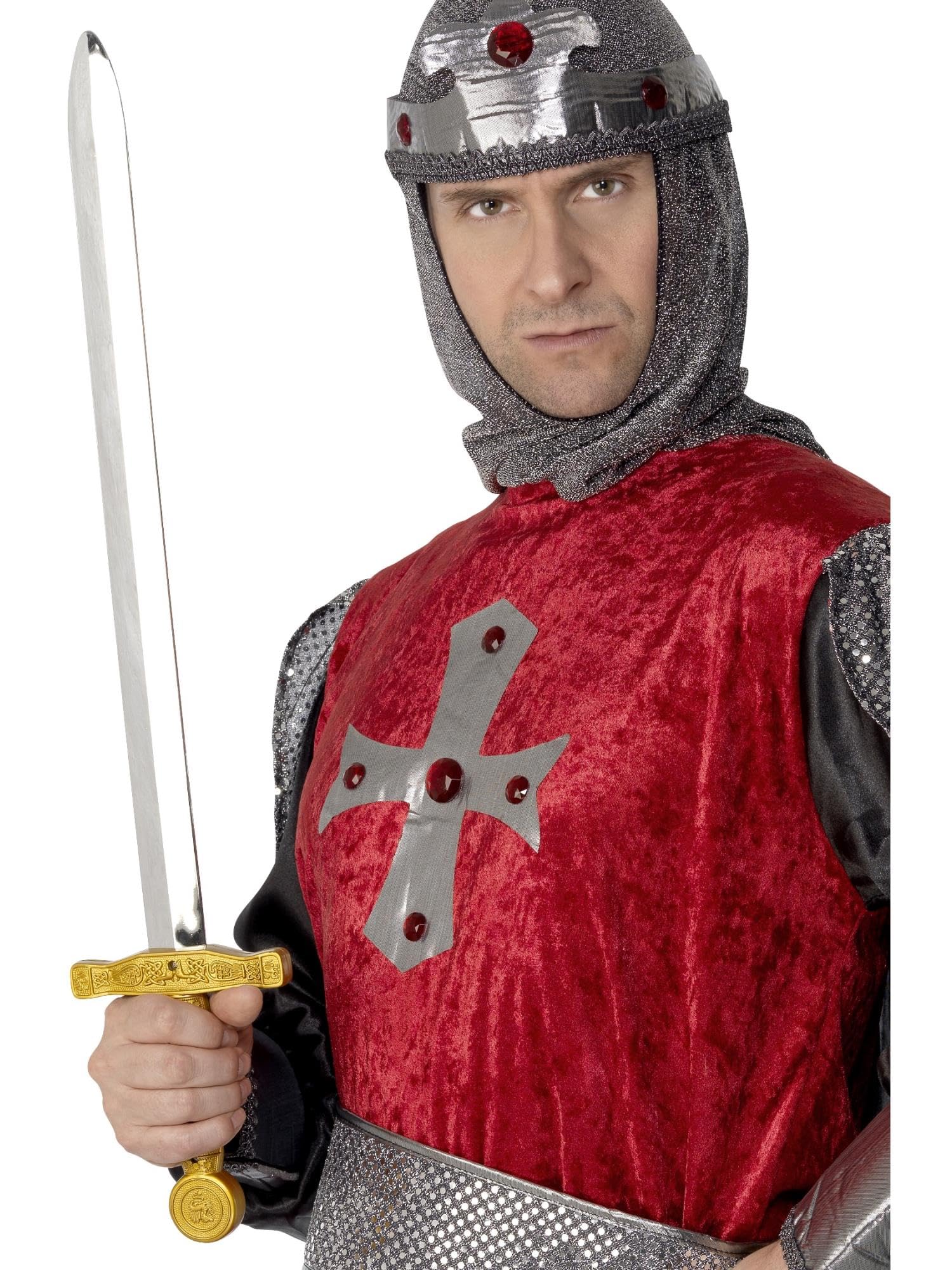 Smiffys Straight Hilt Sword Knights, 65 cm