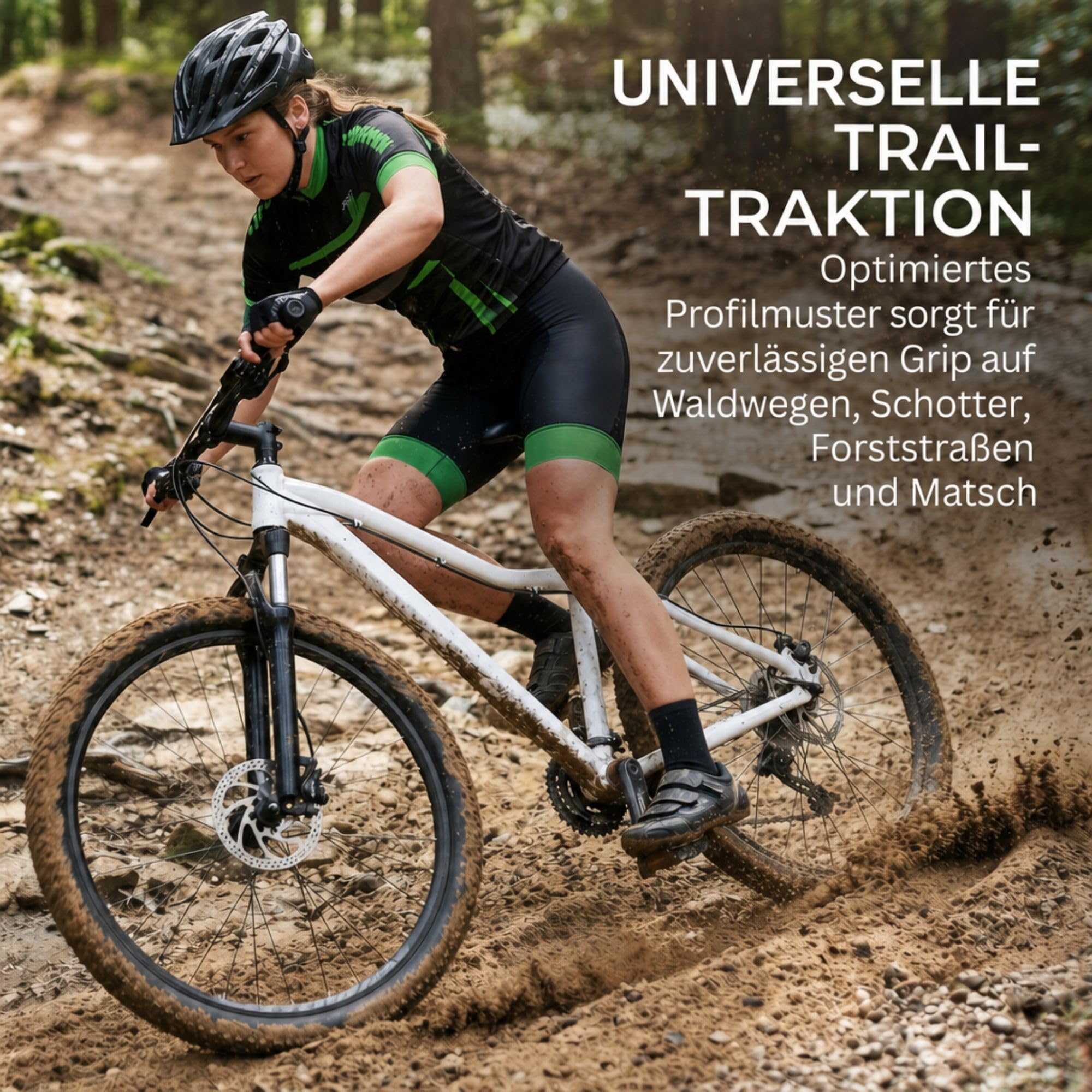 Fincci MTB Reifen 27,5 - Paar FaltReifen 27.5 x 2.10 Zoll - Fahrrad Mantel 54-584 für Rennrad, Mountainbike,E Bike Hybrid Bicycle, 2er Pack für Radfahren Offroad-, Schlamm- und Cross-Country-Strecken