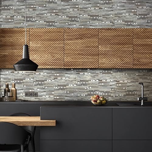 Miniatura 2 de Midcard 20 hojas de azulejos de pared de PVC para salpicaduras de cocina