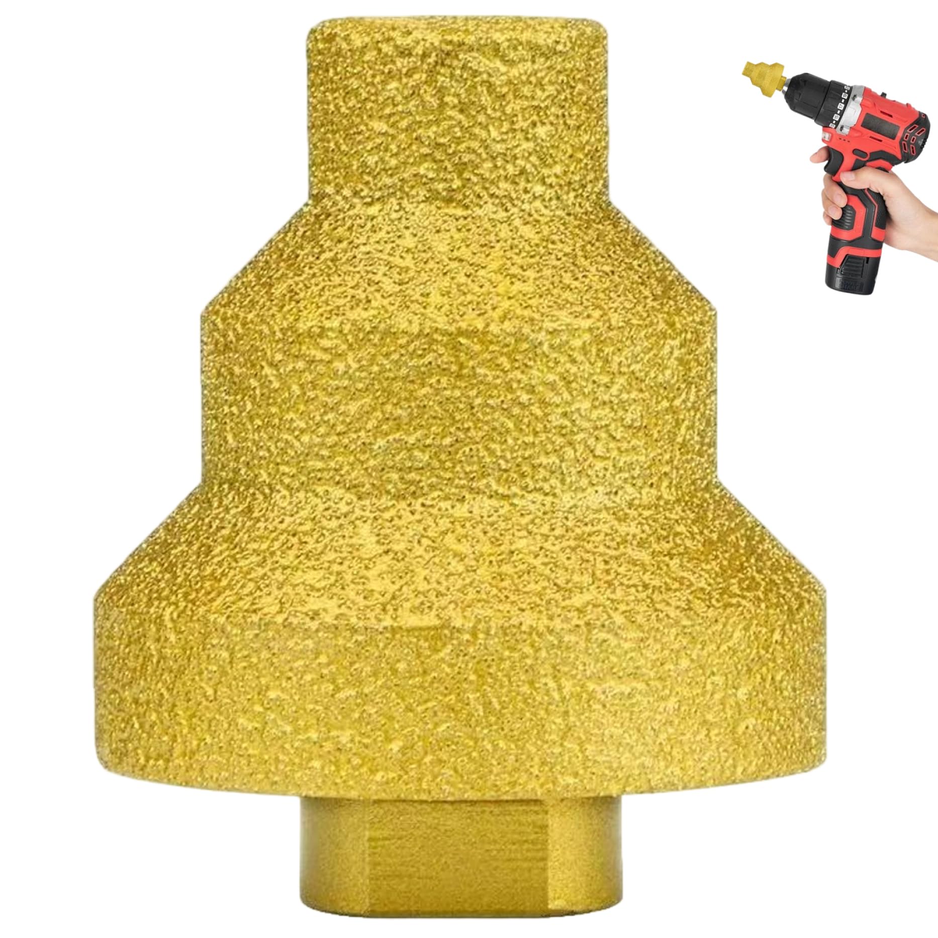 Diamond Core Drill Bit, Multi-Layer 20/35/50mm Tile Drill Bits, Dry and Wet Use & Easy to Install for Metal, Concrete, Tile, Marble, Engineered Stone Tissue Dispenser for Car Auto Trash Can