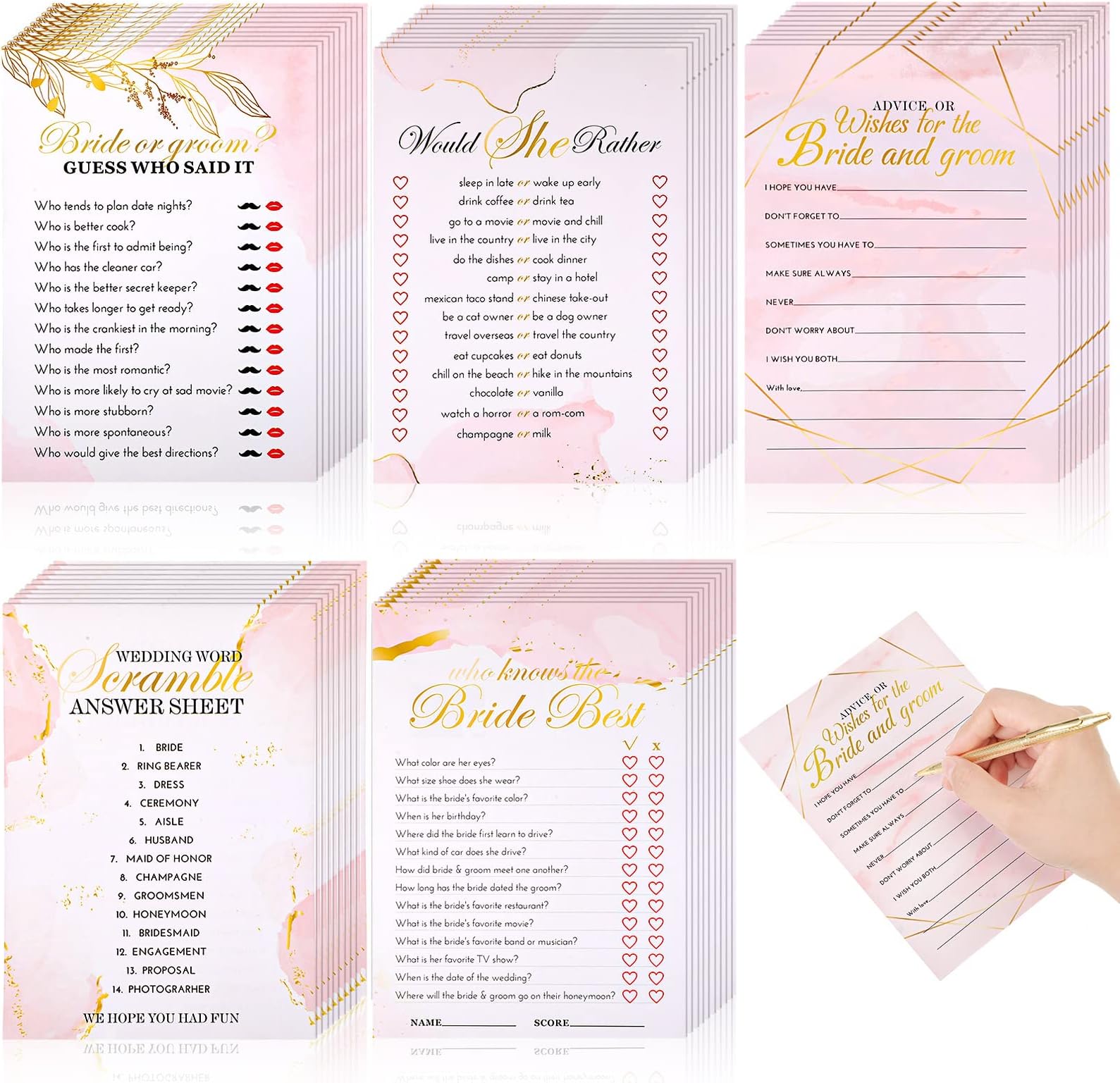 Manta Makes Hen Party Accessories, Advice for The Bride Cards, Hen do