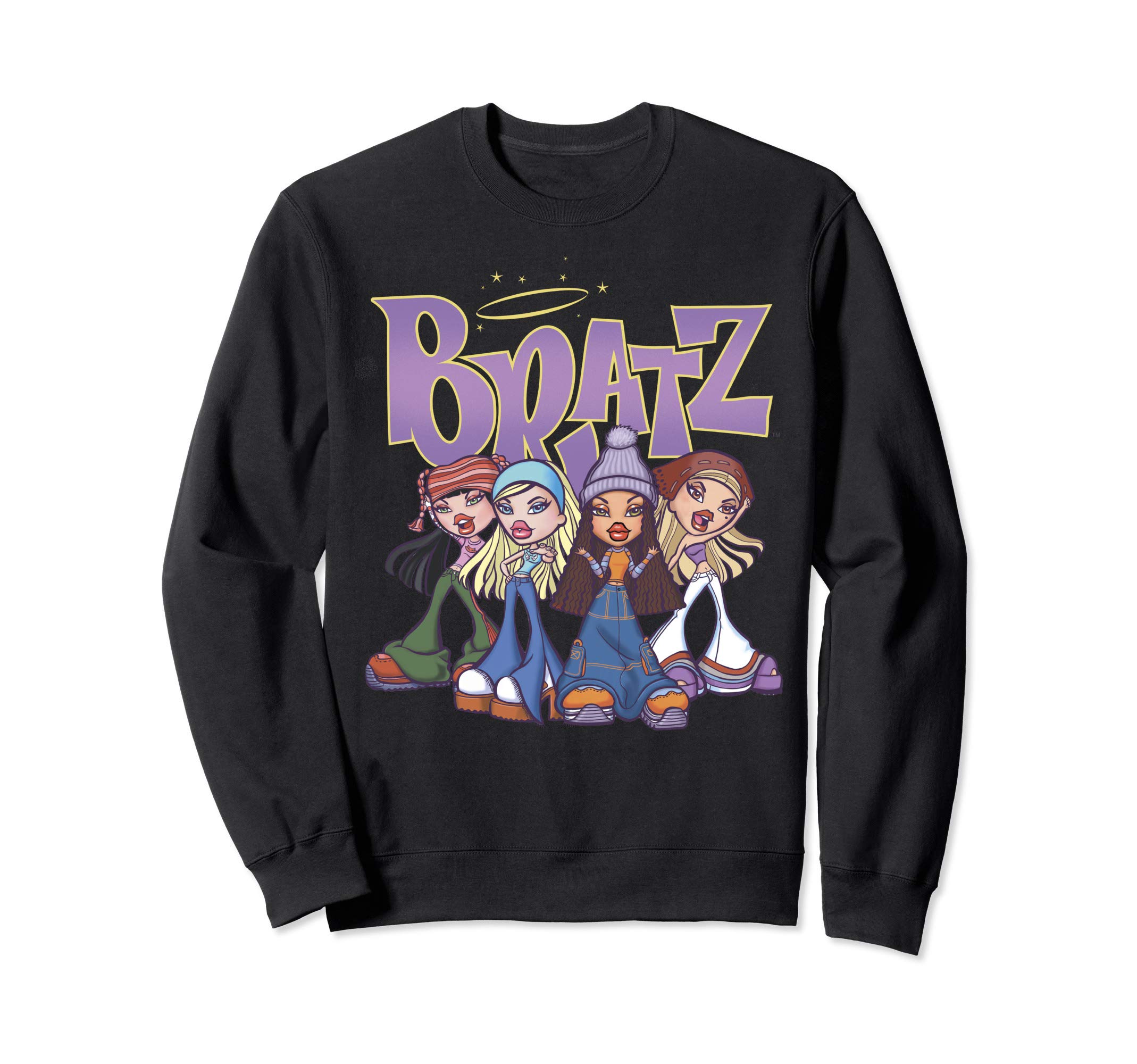 Bratz Original Four Group Shot Logo SweatshirtOEKO-TEX STANDARD 100