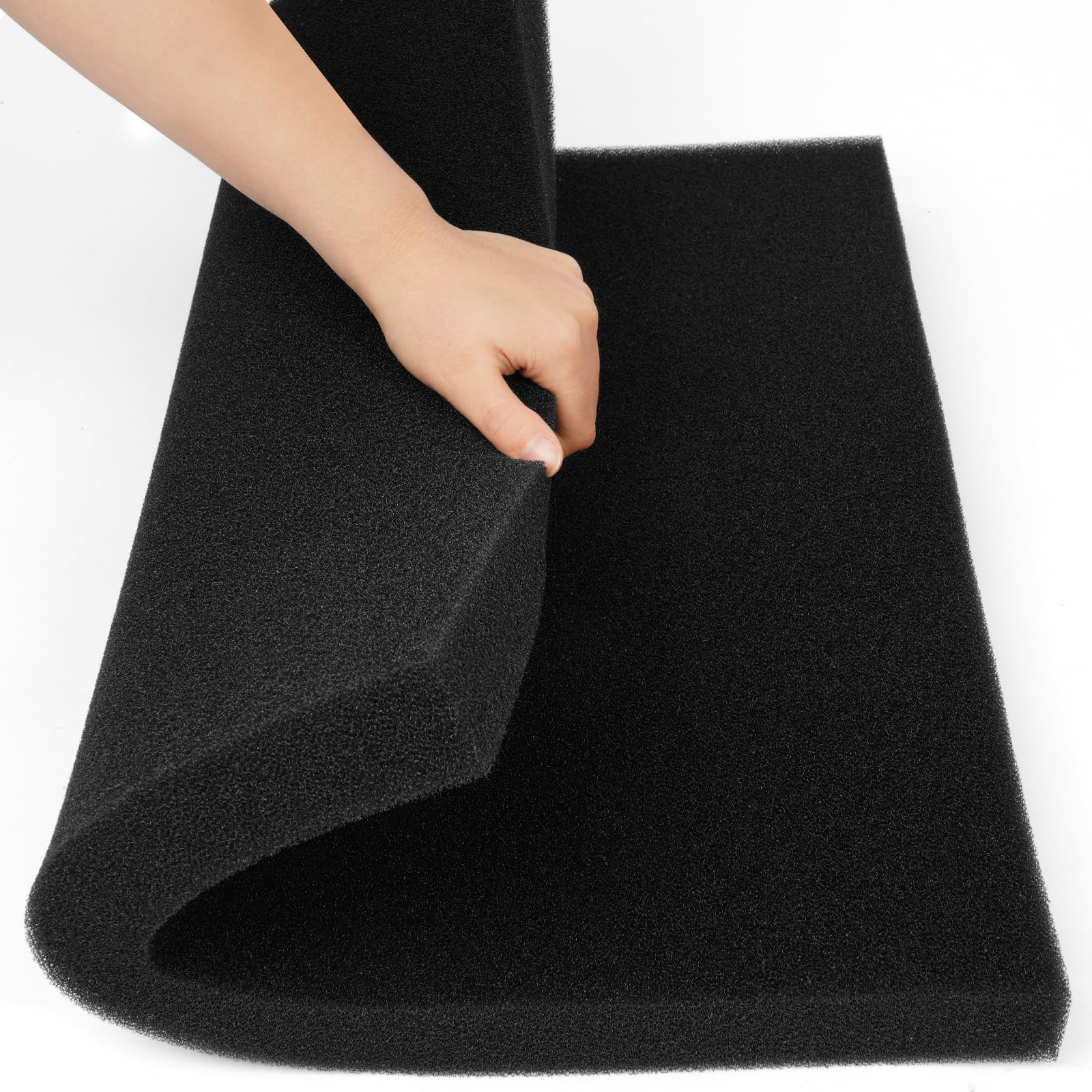 APXEL Aquarium-Filterschwamm-Pad, Filtermatte Aquarium Filterwatte Filterschwämme Aktivkohleschwamm Filterzubehör für Aquarien Kleiner Teiche Riffaquarium (47 * 47 * 4cm, 35PPI)