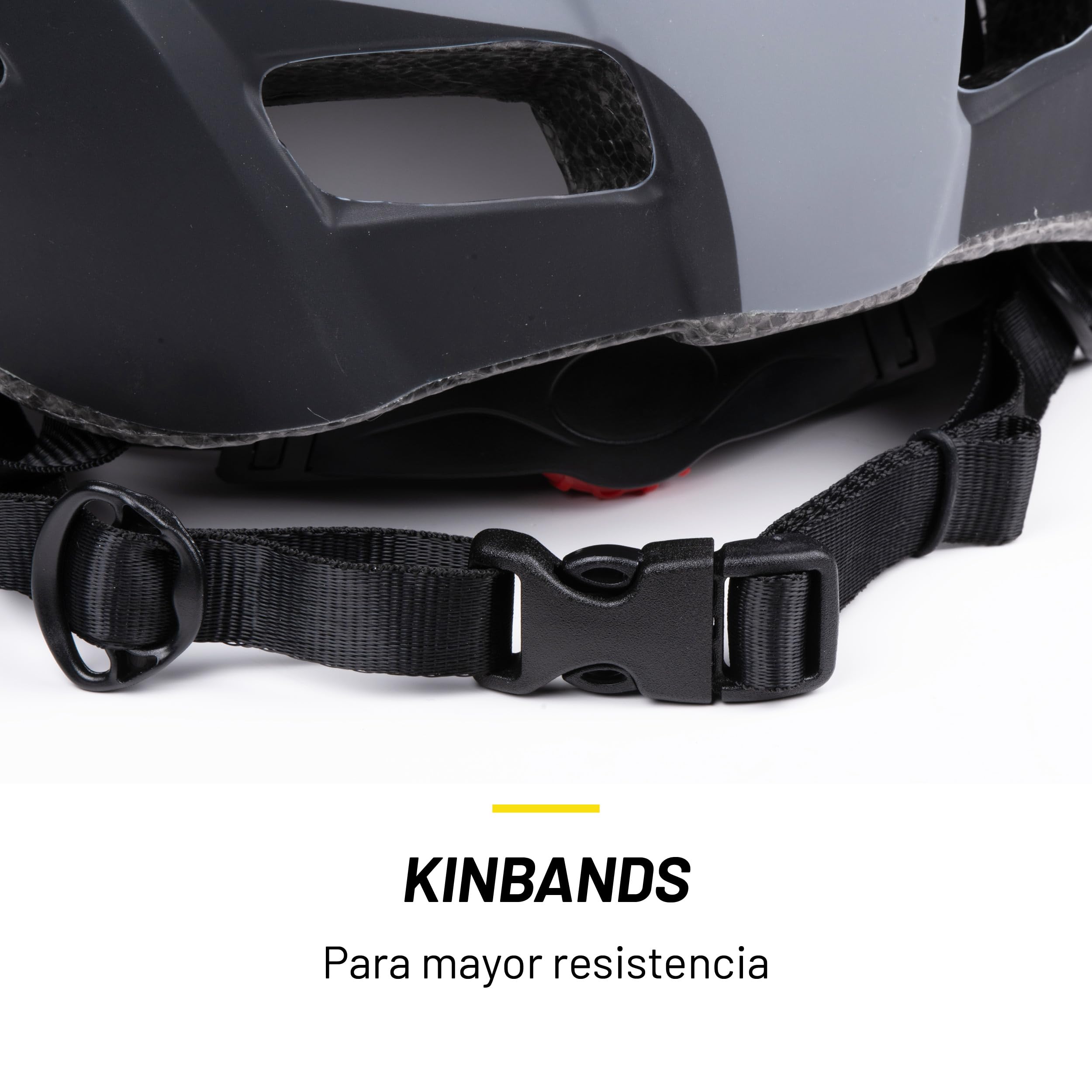 Dunlop Casco de Bicicleta Con Luz LED - Para Mujeres y Hombres - Ajustable 55-58 CM - 3 Modos de Luz - Negro — view 6
