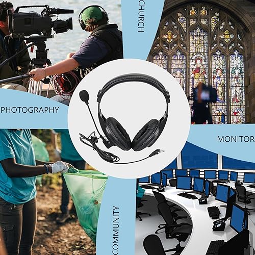 Miniatura 10 de Retevis Walkie Talkie - Auriculares con micrófono, orejeras de protección auditiva, micrófono Boom, compatibles con Retevis RT22 RT21 H-777 RT68