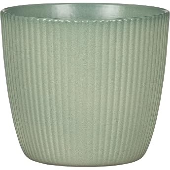 Scheurich Aura Ceramic Flower Pot Green Diameter 20.8 cm Height 18.5 cm