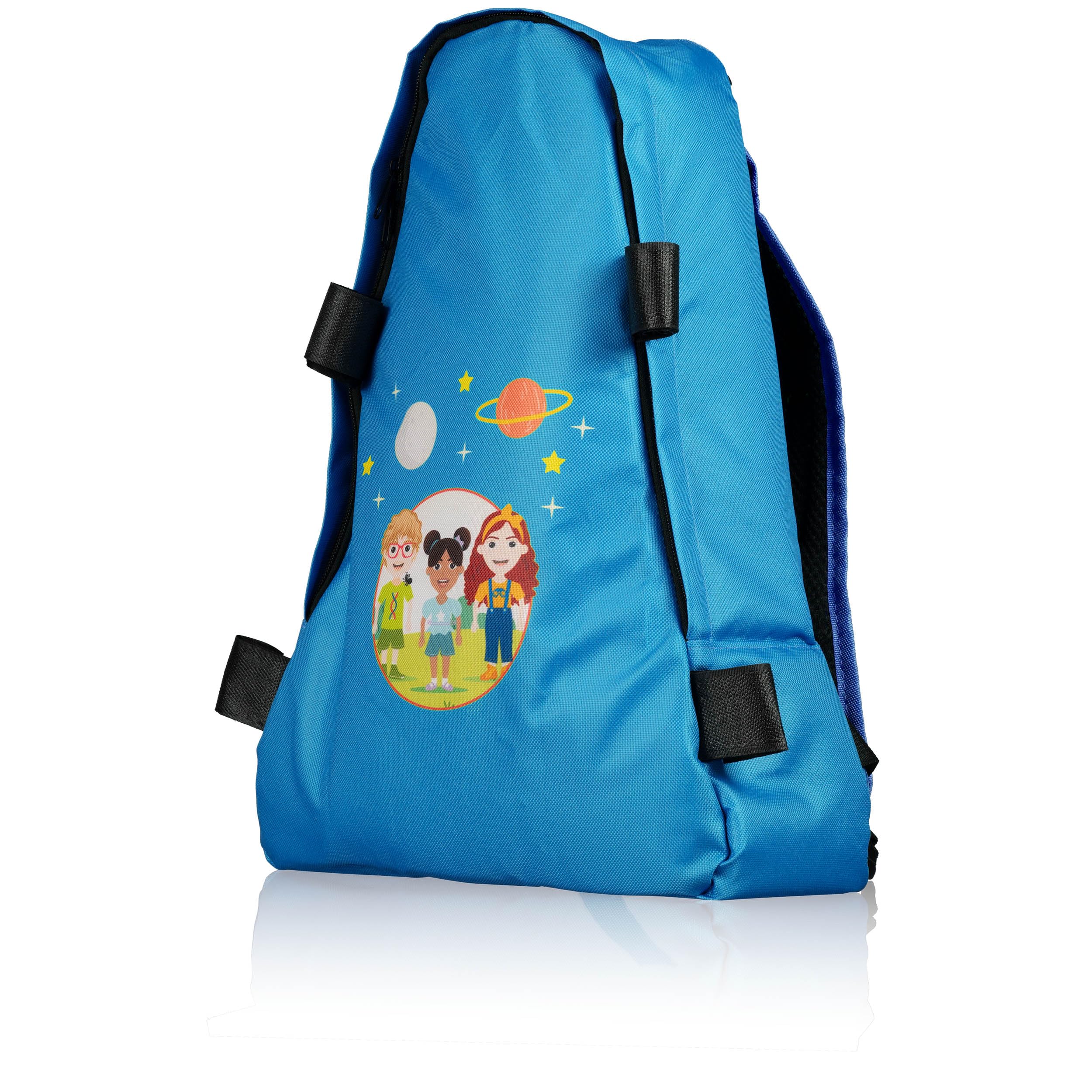 Bresser Junior Kinderteleskop 70/400 Linsenteleskop für Kinder ab 8 Jahren, Astronomie Einsteiger, Teleskop mit Rucksack, Zubehör & Smartphone-Halterung, Nachthimmel Beobachtung blau