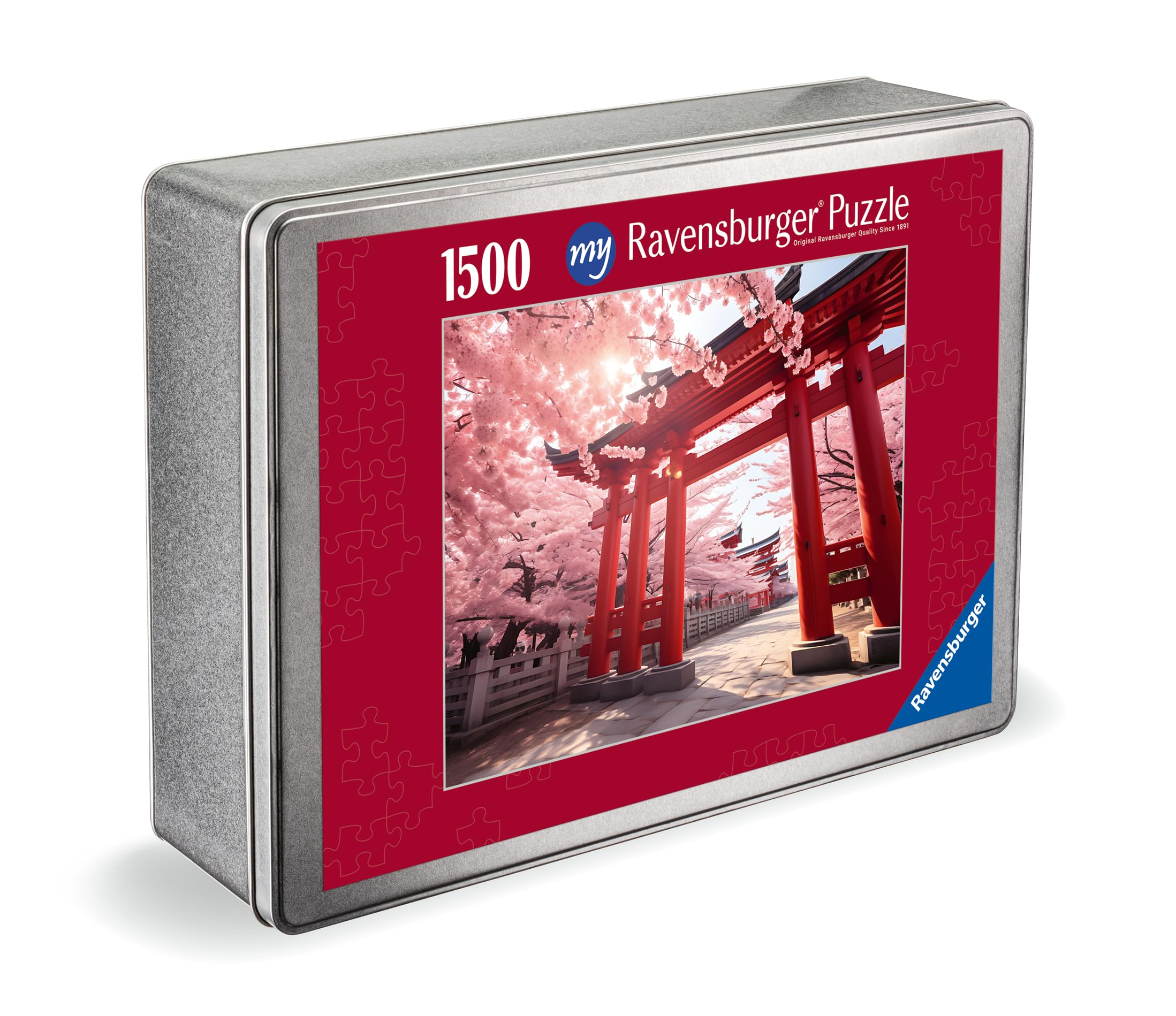 Ravensburger Fotopuzzle - 1500 Teile Puzzle zum Selbstgestalten - personalisierte Fotogeschenke für Kinder und Erwachsene (Rote Metallbox/Querformat)