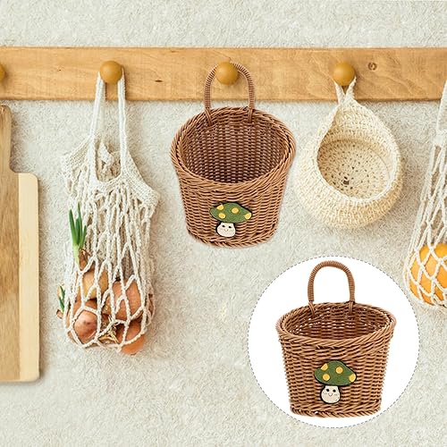 Miniatura 2 de Holibanna Cesta de almacenamiento Cesta tejida de cocina, cesta tejida pequeña, cesta tejida para artículos diversos, cestas tejidas para