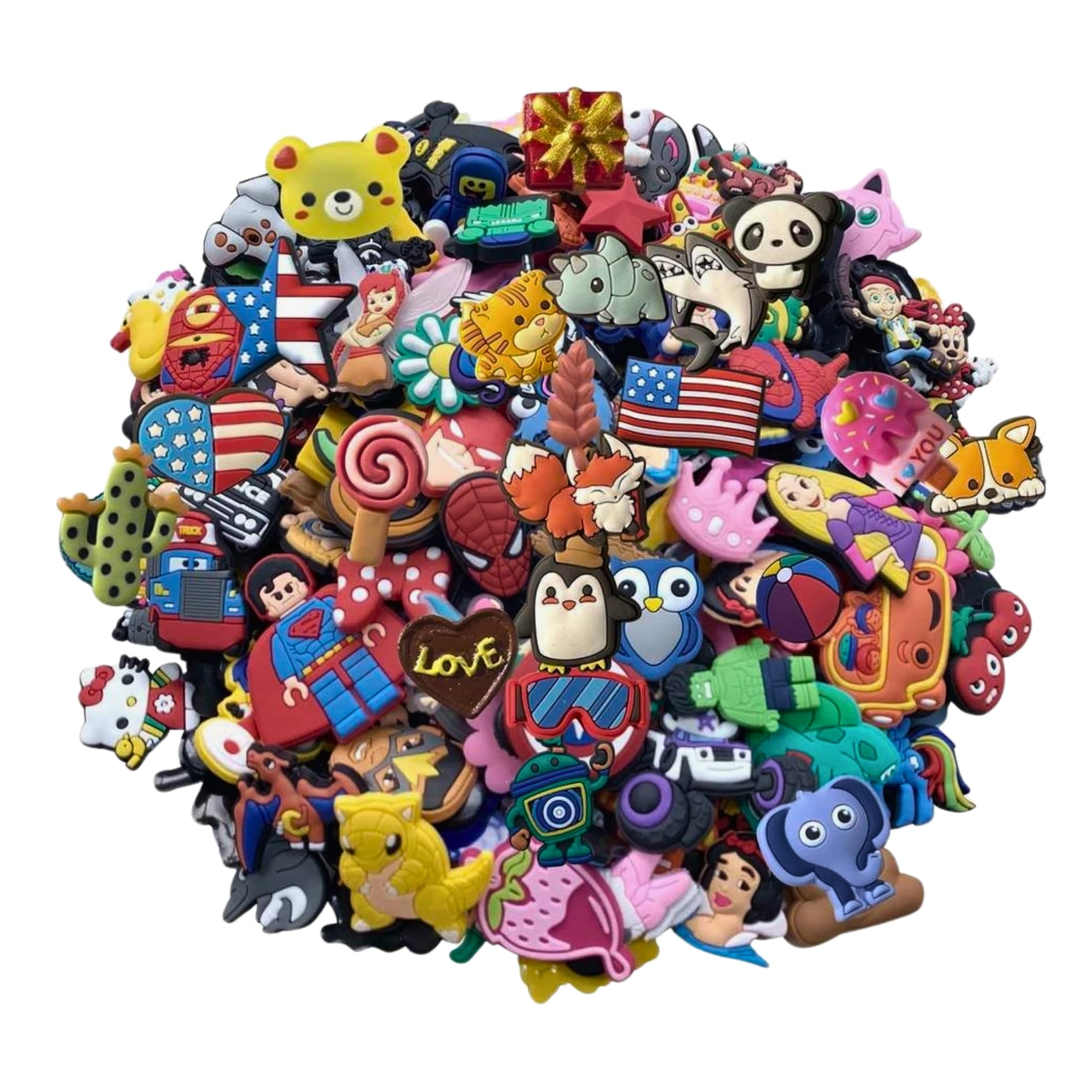 Silly Panda Transform Your Shoes Superhero-Inspired Croc Charm Collection Random Pack of 6,12,20,24,30,36 (CTS-3) (B0CSVZLLXD) Amazon Price History, Amazon Price Tracker