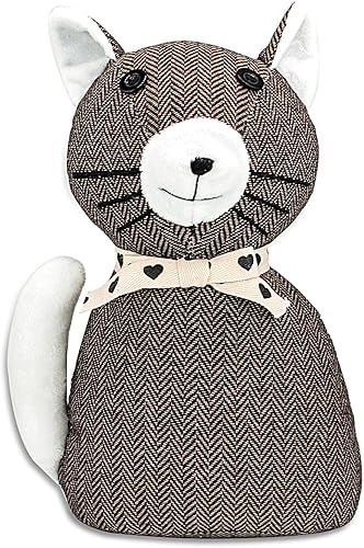 Tapones decorativos para puerta con diseño de animales lindos, tela suave y duradera, protector de pared interior para el hogar y la oficina,