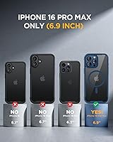 Vista 977 de Miracase Funda magnética para iPhone 14 de 6.1 pulgadas, protector de pantalla de vidrio templado integrado + protector de lente, compatible