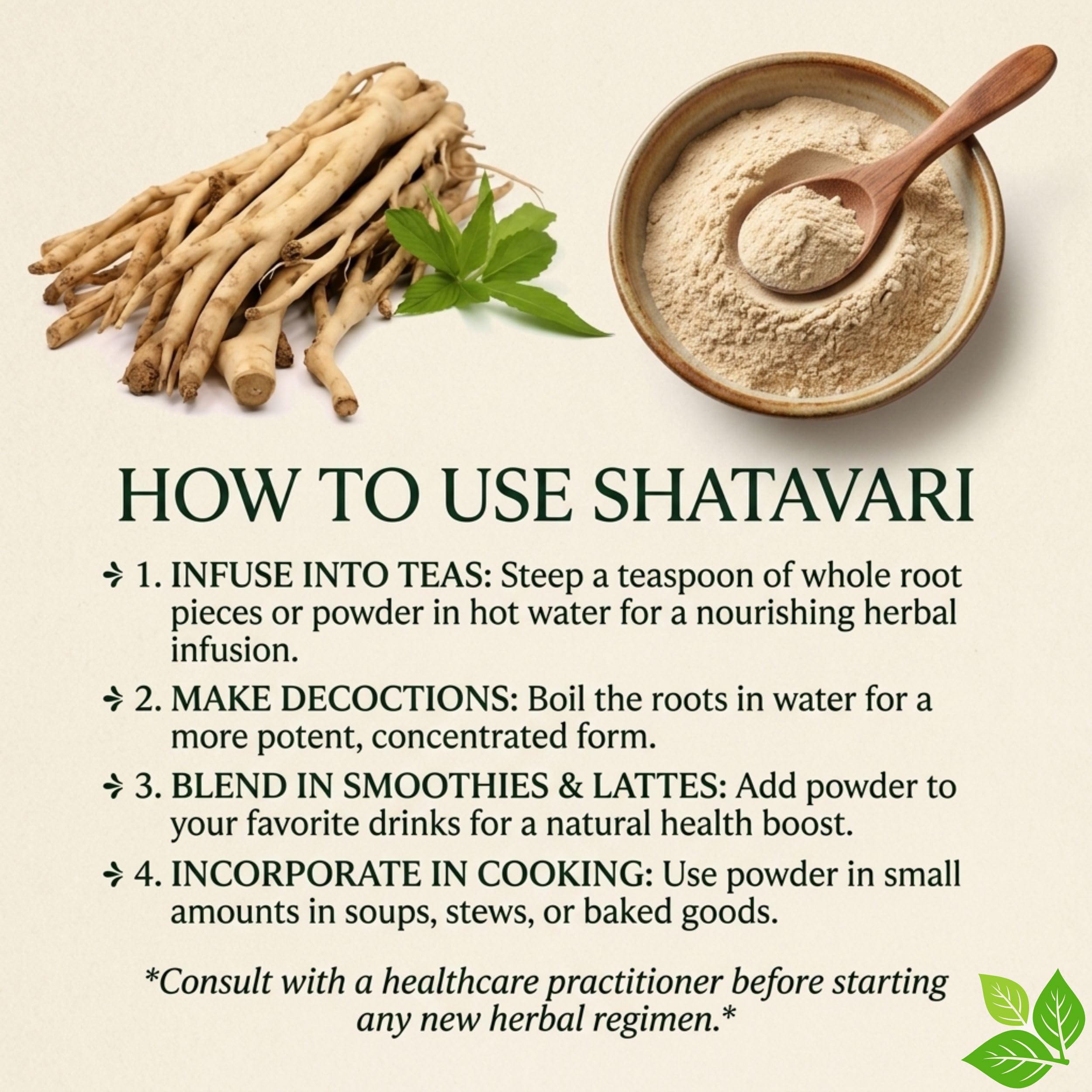 Shatavari Powder 200g | Organic Shatavari Root Powder | Ayurvedic Herbal Supplement | Natural Wellness Powder | Vegan & Plant-Based Nutrition — Amazon image 2