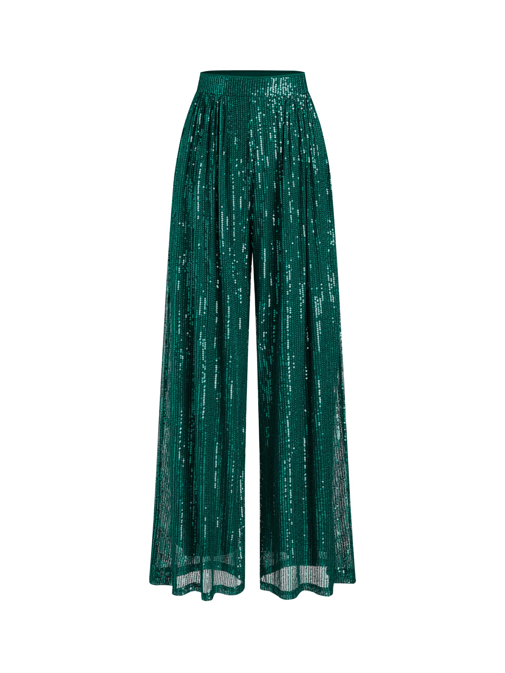 CIDER Sequins Mid Waist Straight Leg Trousers
