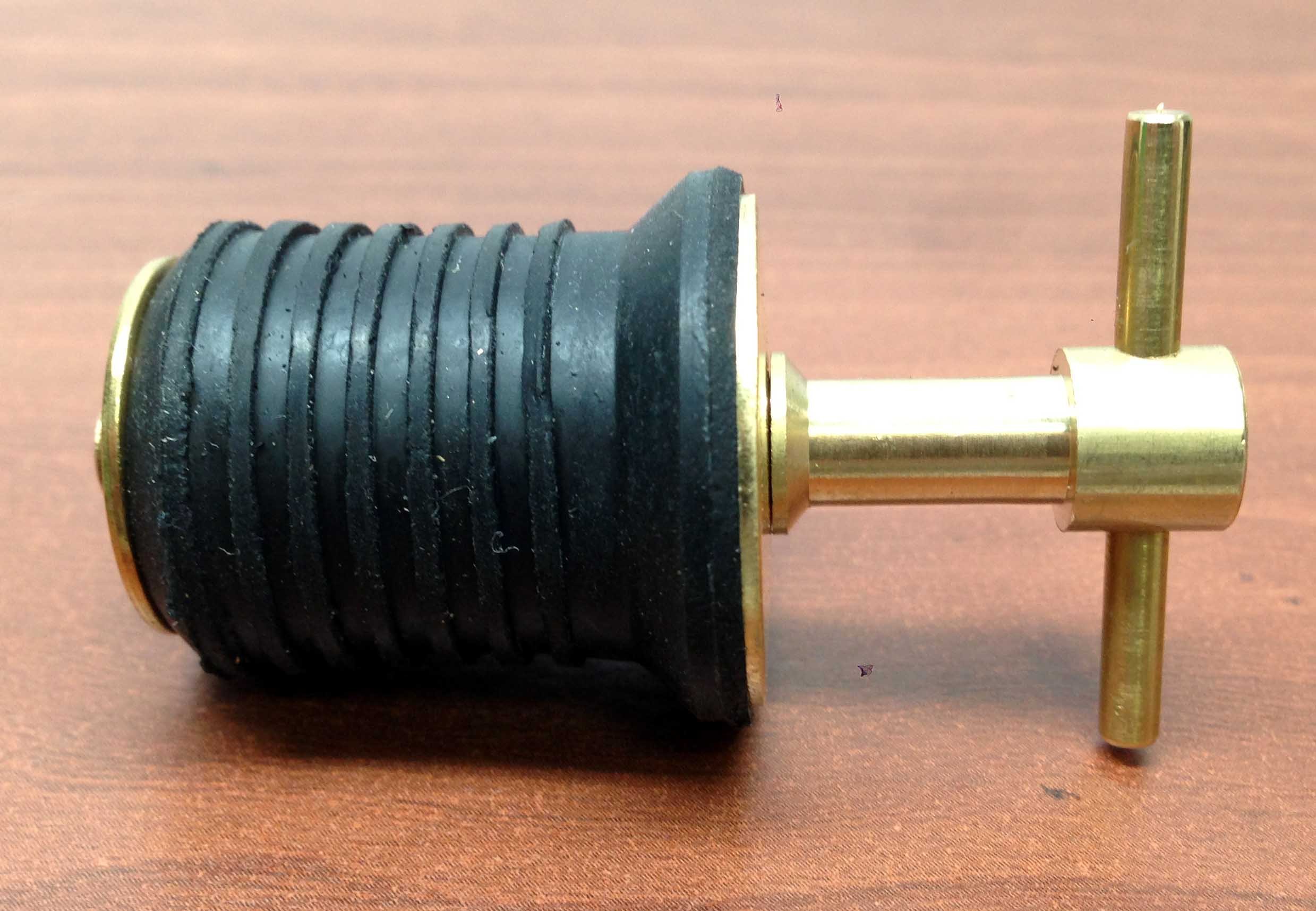 MARINE BOAT BRASS TWIST TOP DRAIN PLUG 1