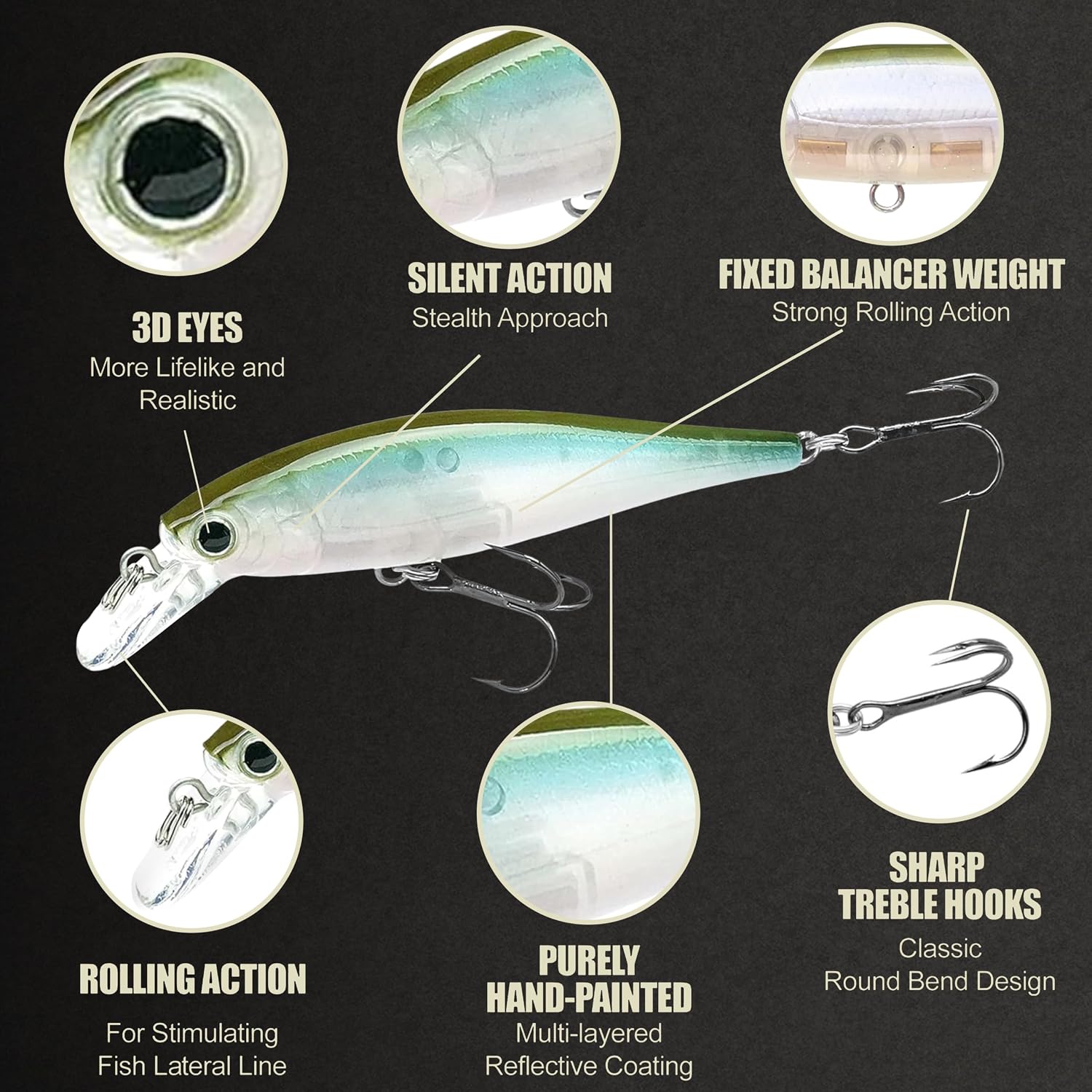 Lucky Craft Pointer Jerkbait, 291 Aurora Ghost Wakasagi, photo 3 of 5