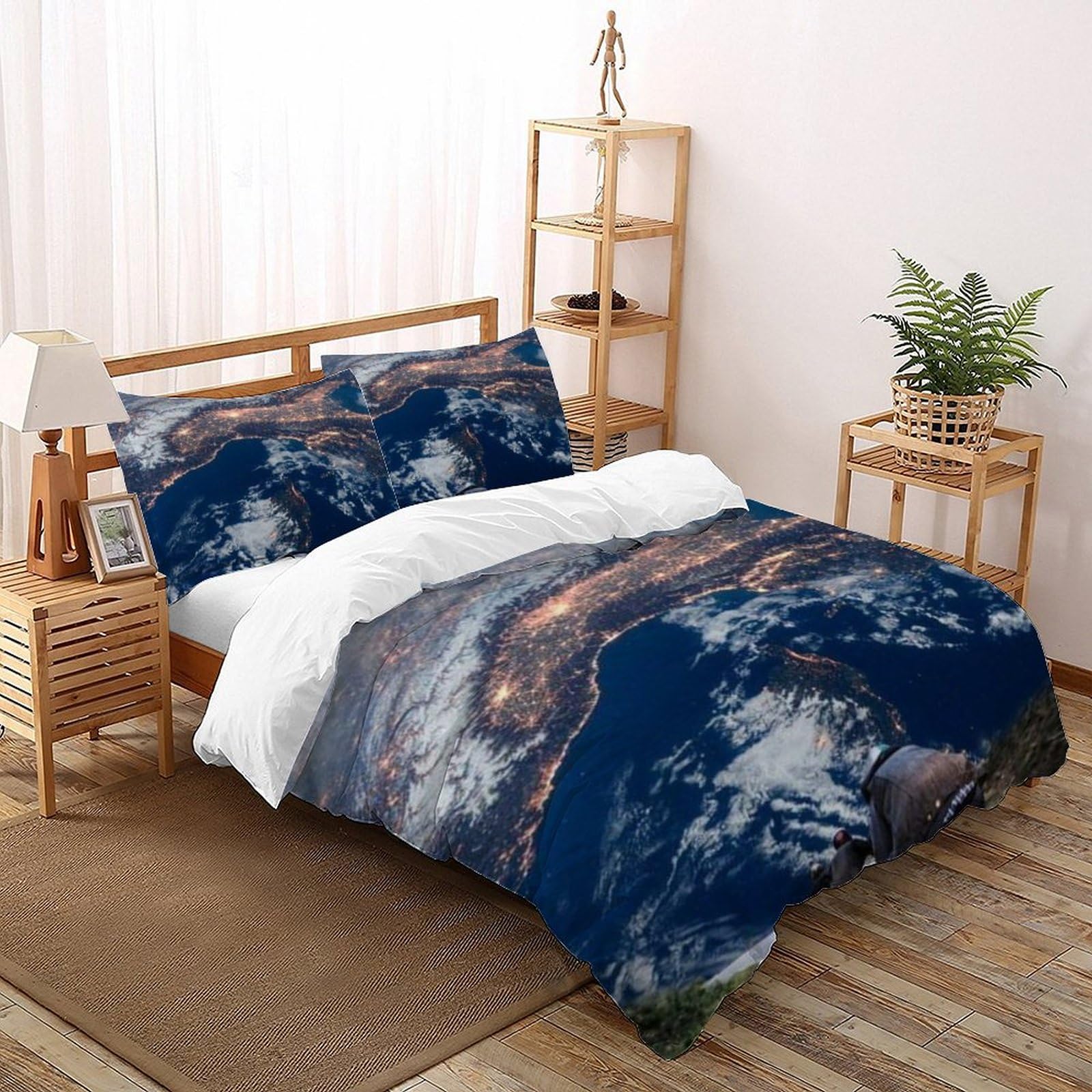 Housse de couette King 220x240cm à motif imprimé 3D idéal pour transformer la chambre ado