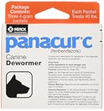 C Canine Dewormer &lpar;Fenbendazole&rpar;&comma; 4 Gram&comma; 3 Count &lpar;Pack of 1&rpar;&comma; Red